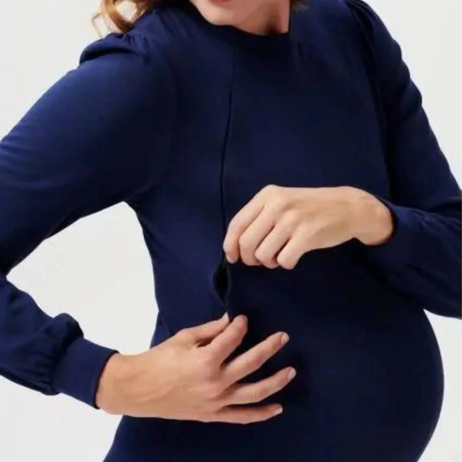 Noppies Nursing Dress Pinole - Navy Blue - ebebek - Black Friday