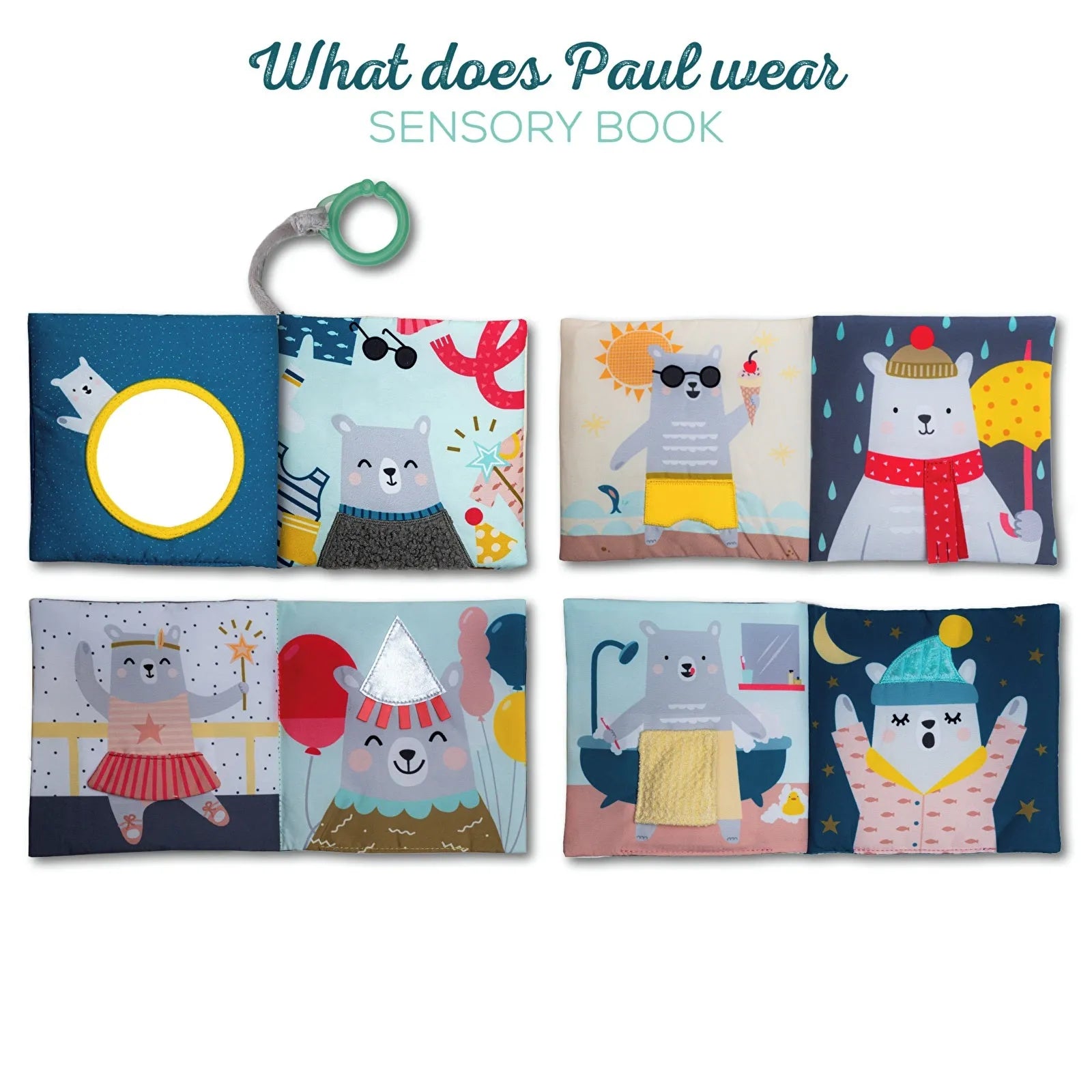 Taf Toys What Does Paul Wear? Book Blue Mix - ebebek - Black Friday
