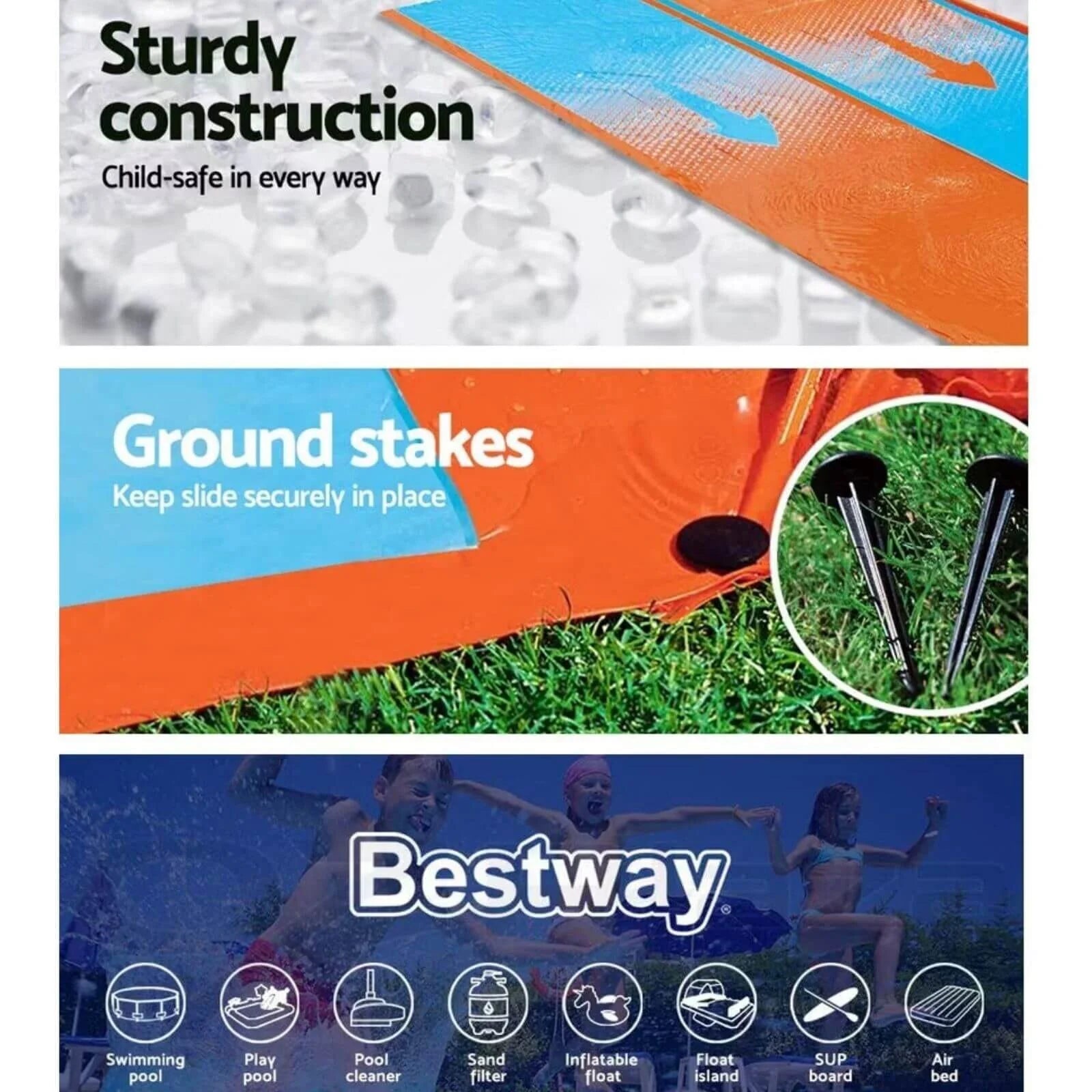 Wilton Bradley - H2OGO! Double Slide (4.88m) - ebebek - Black Friday