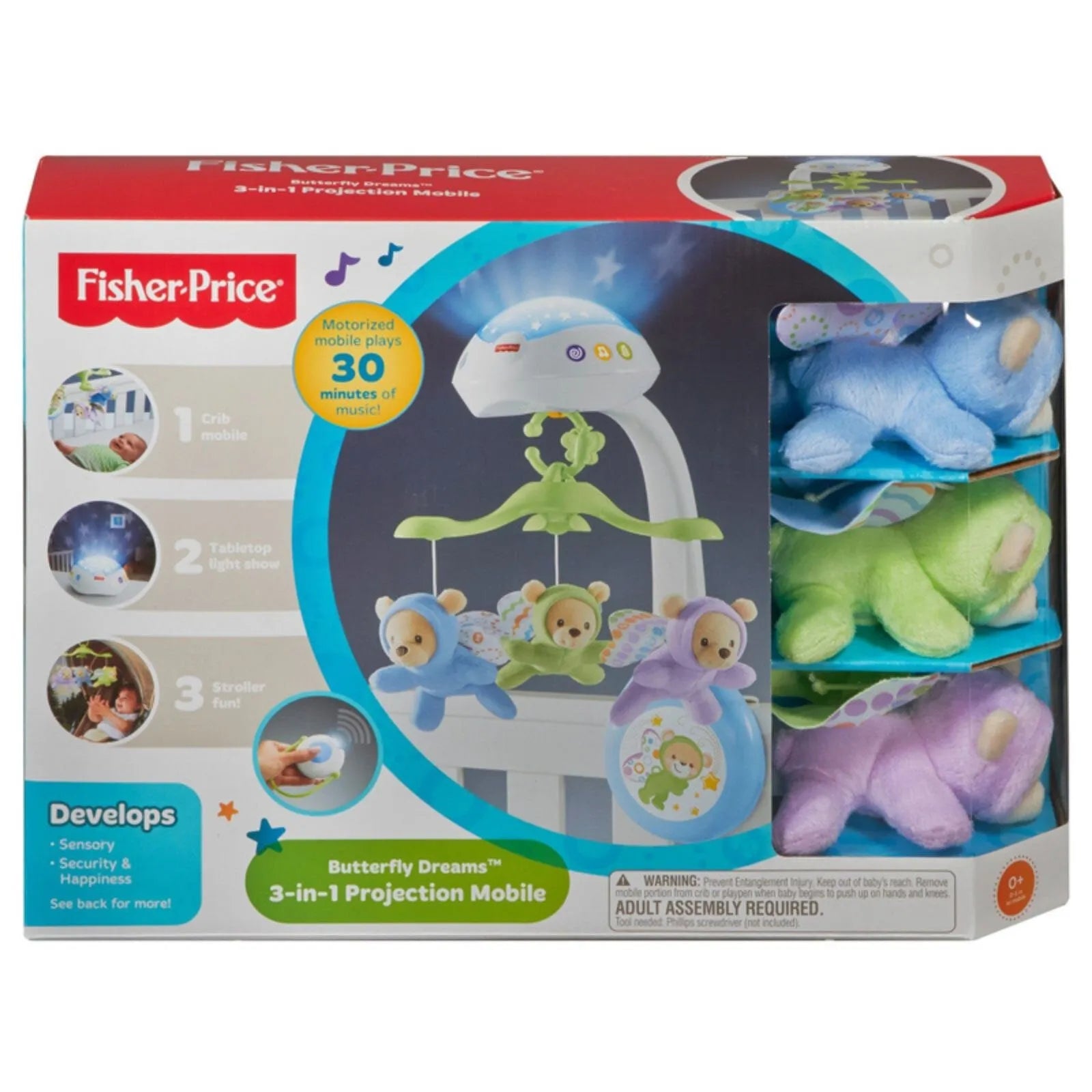 Fisher - Price Butterfly Dreams 3 - in - 1 Projection Mobile - ebebek - Black Friday