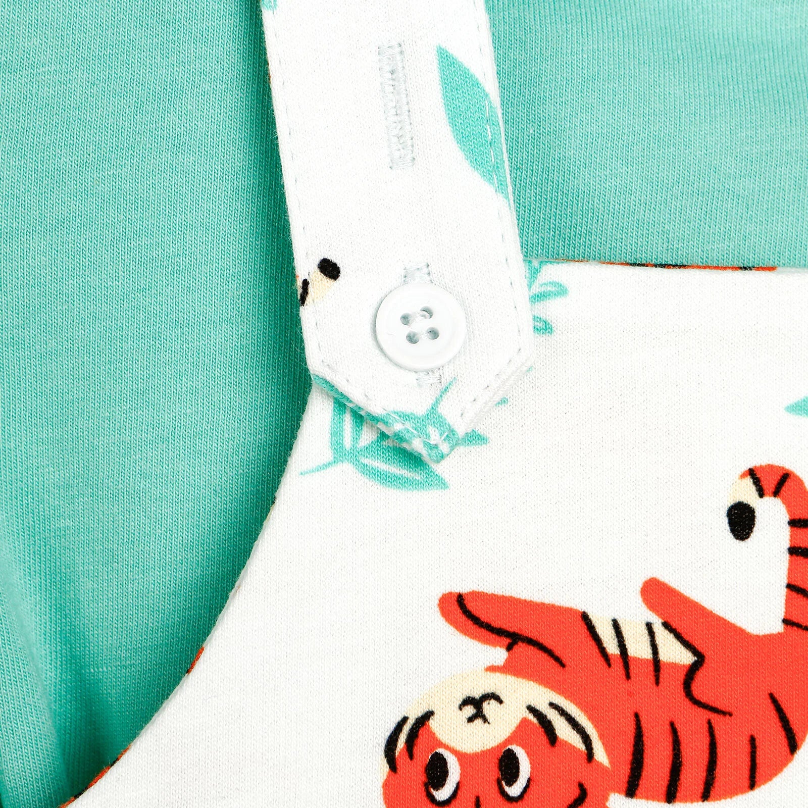 HelloBaby Basic Baby Boy Tiger Printed - Dark Mint - ebebek - Black Friday