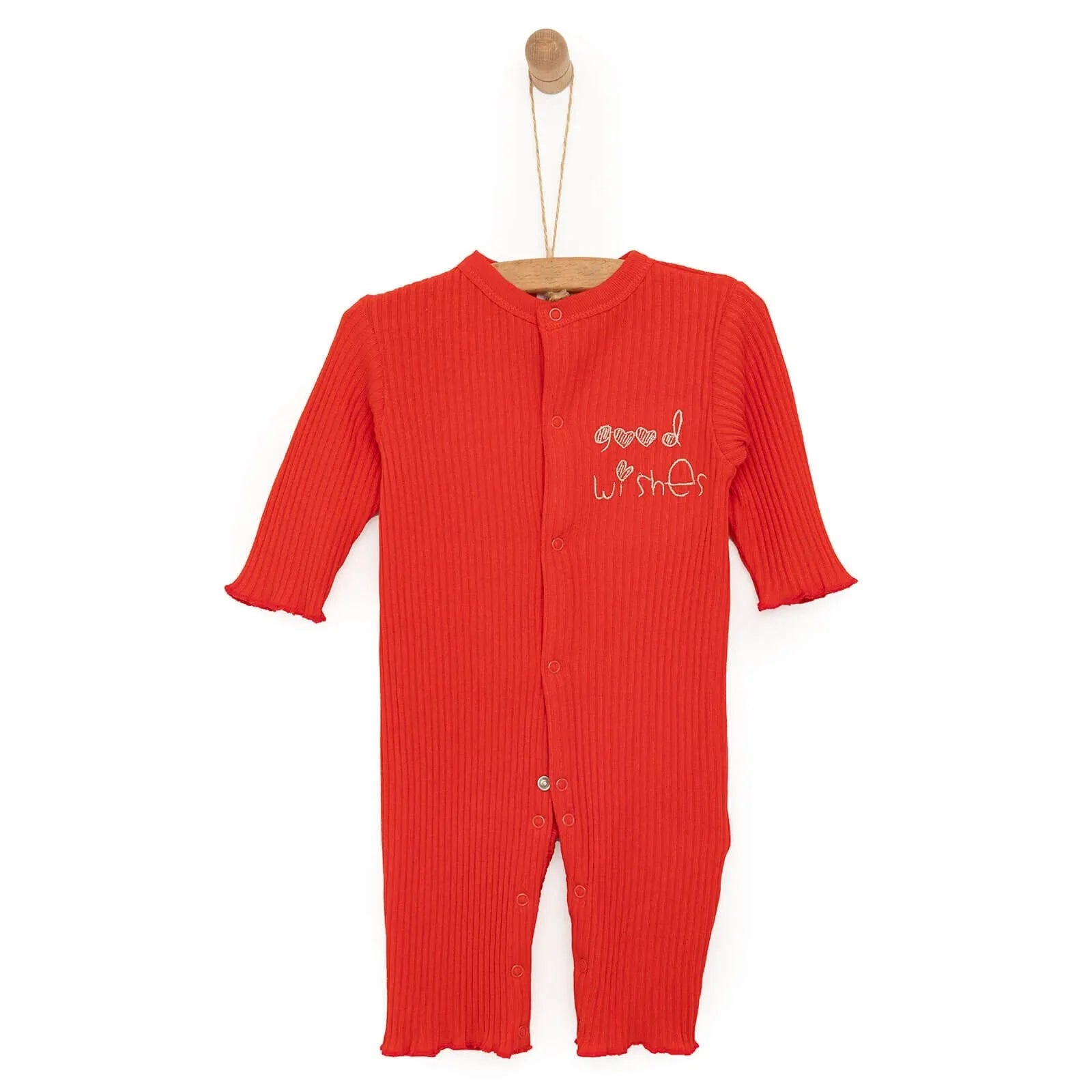 Bebetto Newborn Good Wishes Jumpsuit - Orange - ebebek - Black Friday