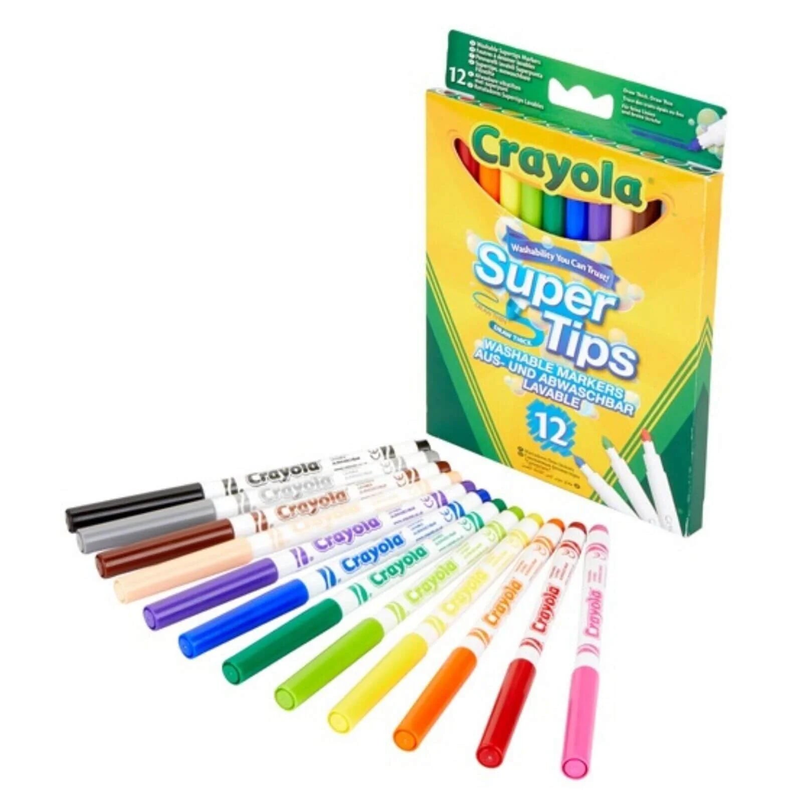 Crayola 12 Bright Supertips - ebebek - Black Friday
