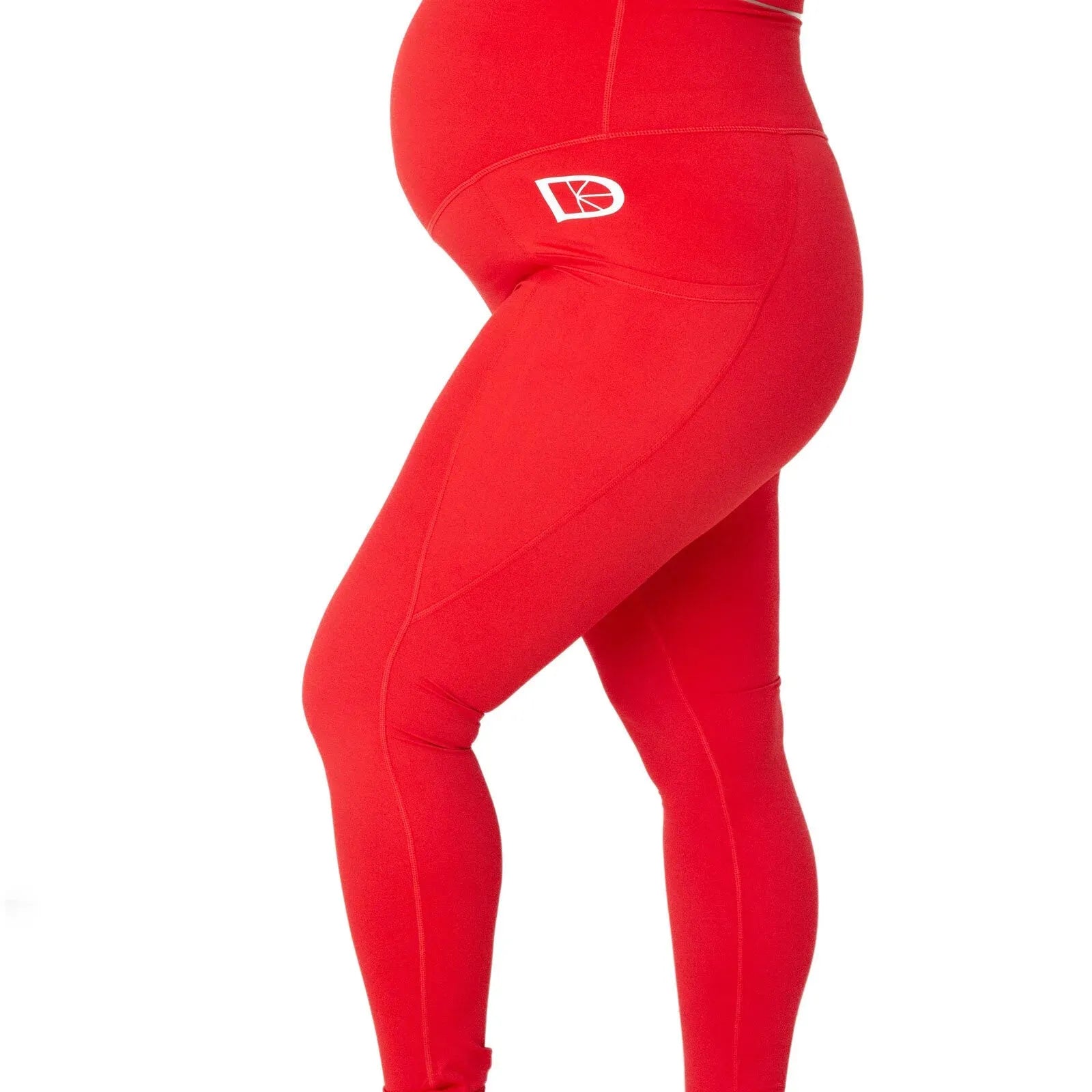 Latched Maternity and Postnatal Active Support Leggings - Red - ebebek - Black Friday