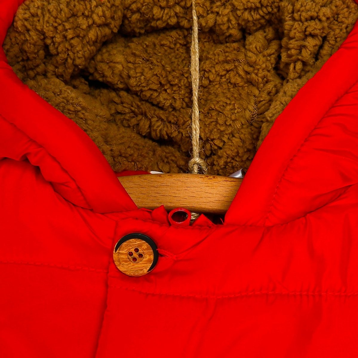 Midimod Baby Boy Coat with Toy Pocket - Red - ebebek - Black Friday