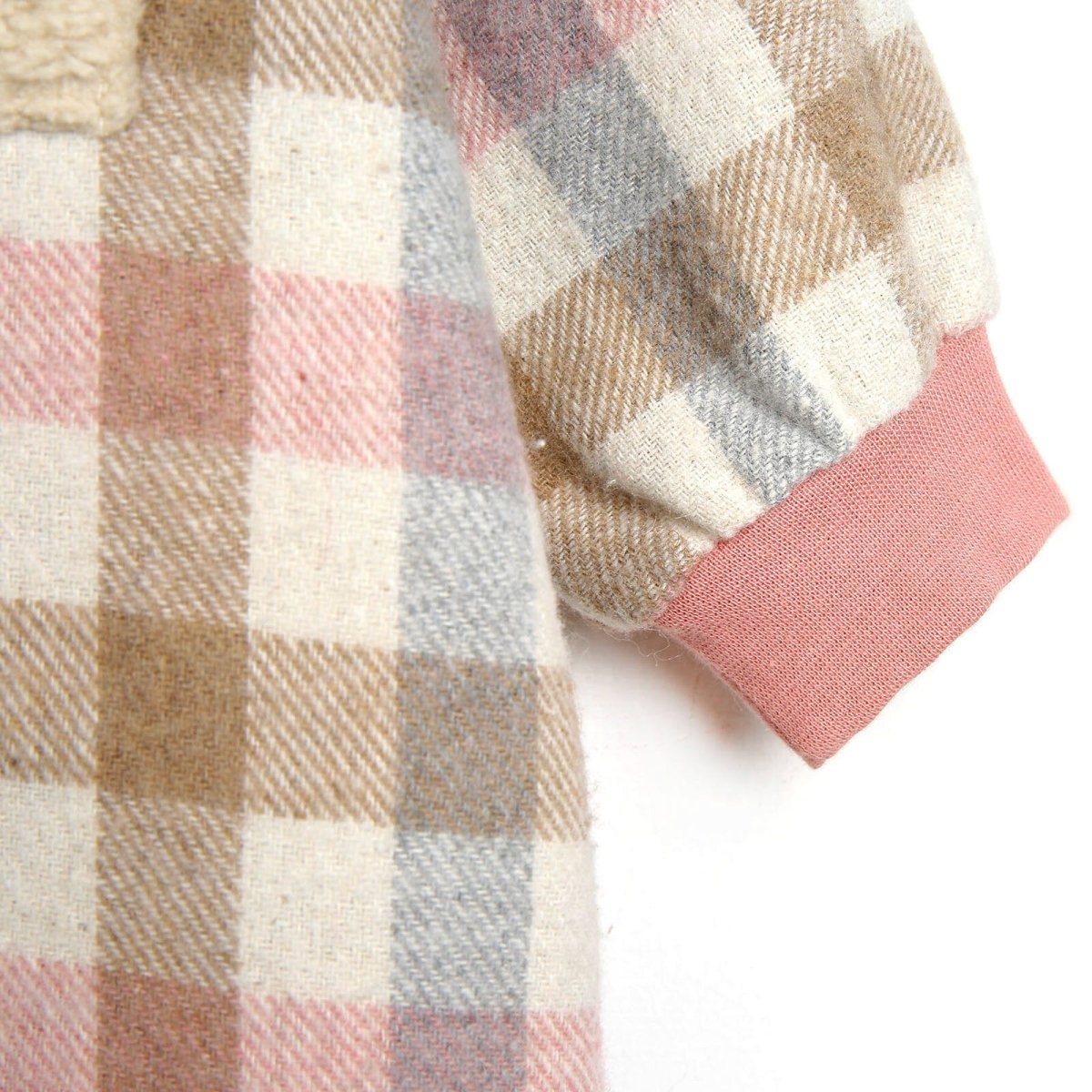 Bebbek Newborn Lumberjack Hooded Jumpsuit - Pink - ebebek - Black Friday