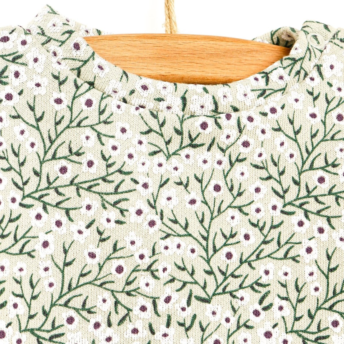 Antebies Newborn Deer Organic Sweatshirt - Dark Green - ebebek - Black Friday