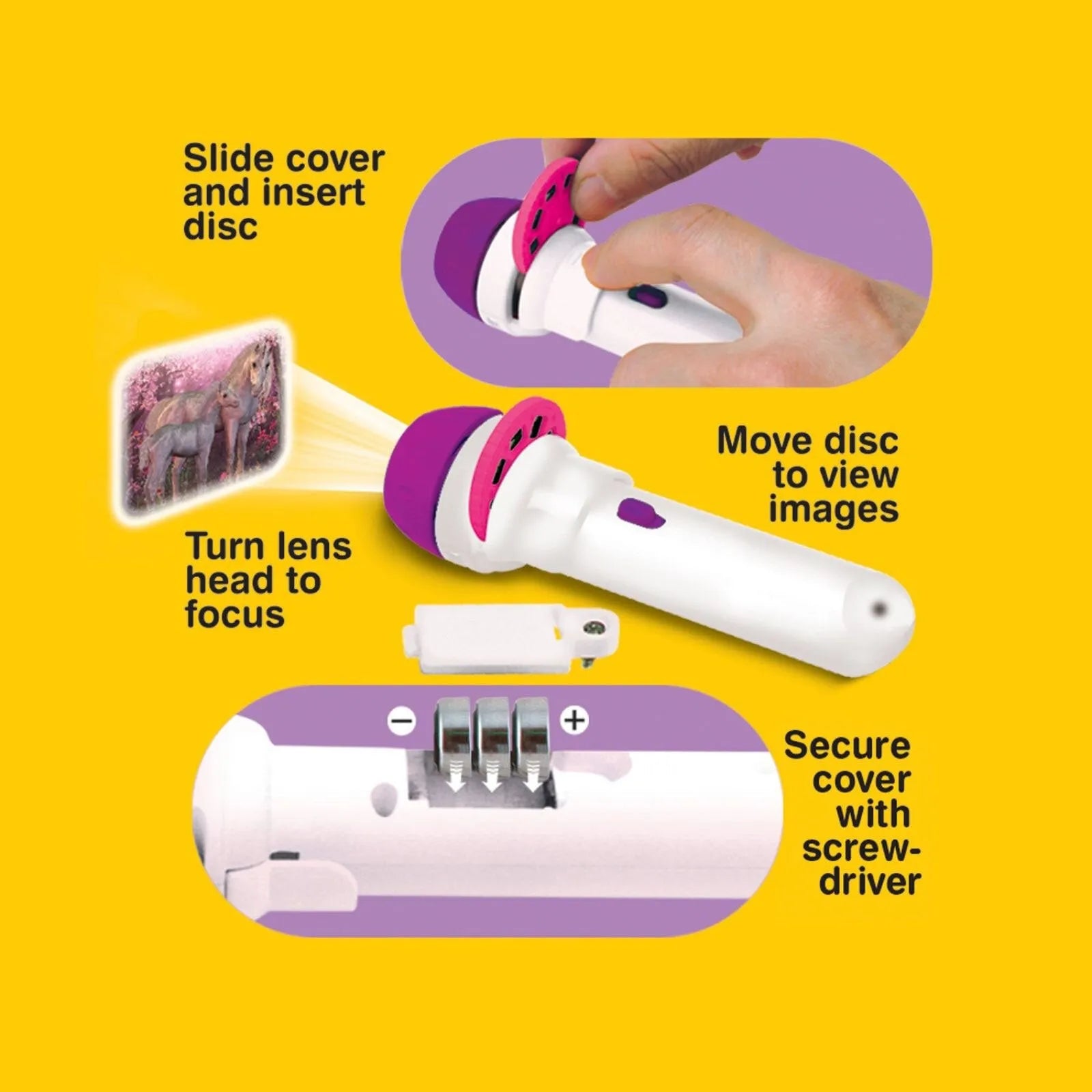 Brainstorm Torch and Projector - Fairy & Unicorn - ebebek - Black Friday