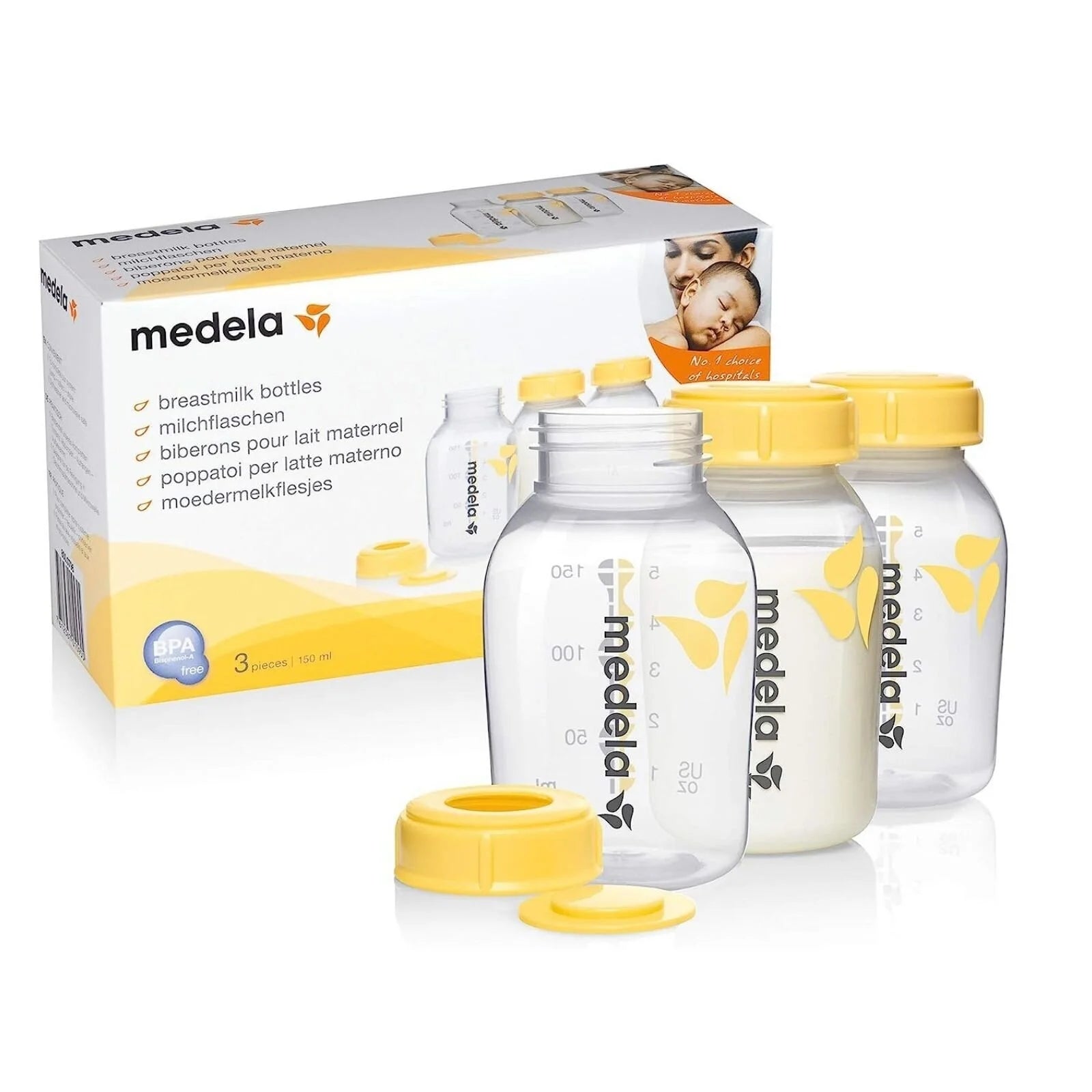 Medela Breastmilk Storage Bottles 150ml 3 pcs - ebebek - Black Friday