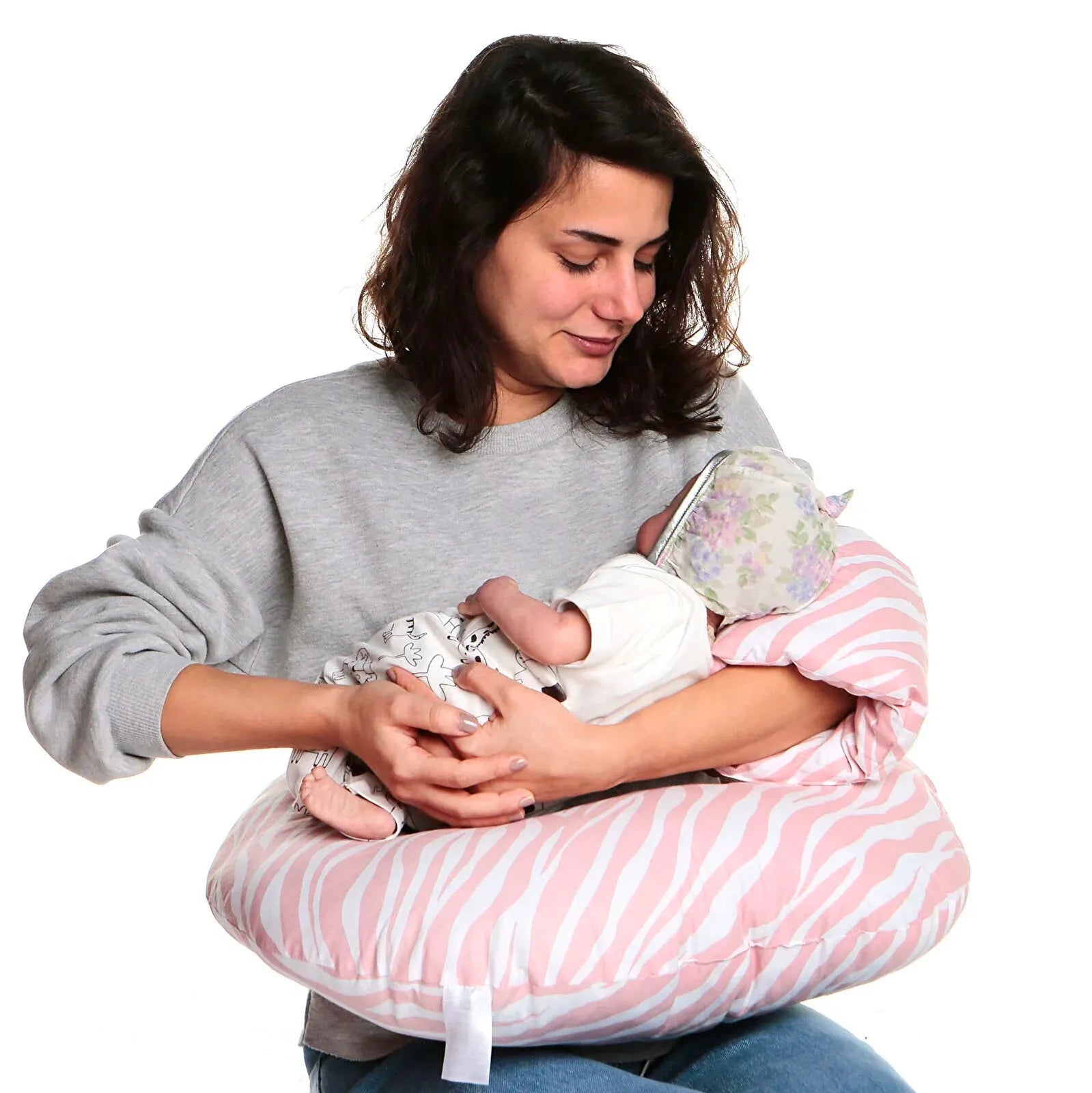 baby mom Eco Breastfeeding & Infant Support Pillow & Nursing Cover Set - ebebek - Black Friday