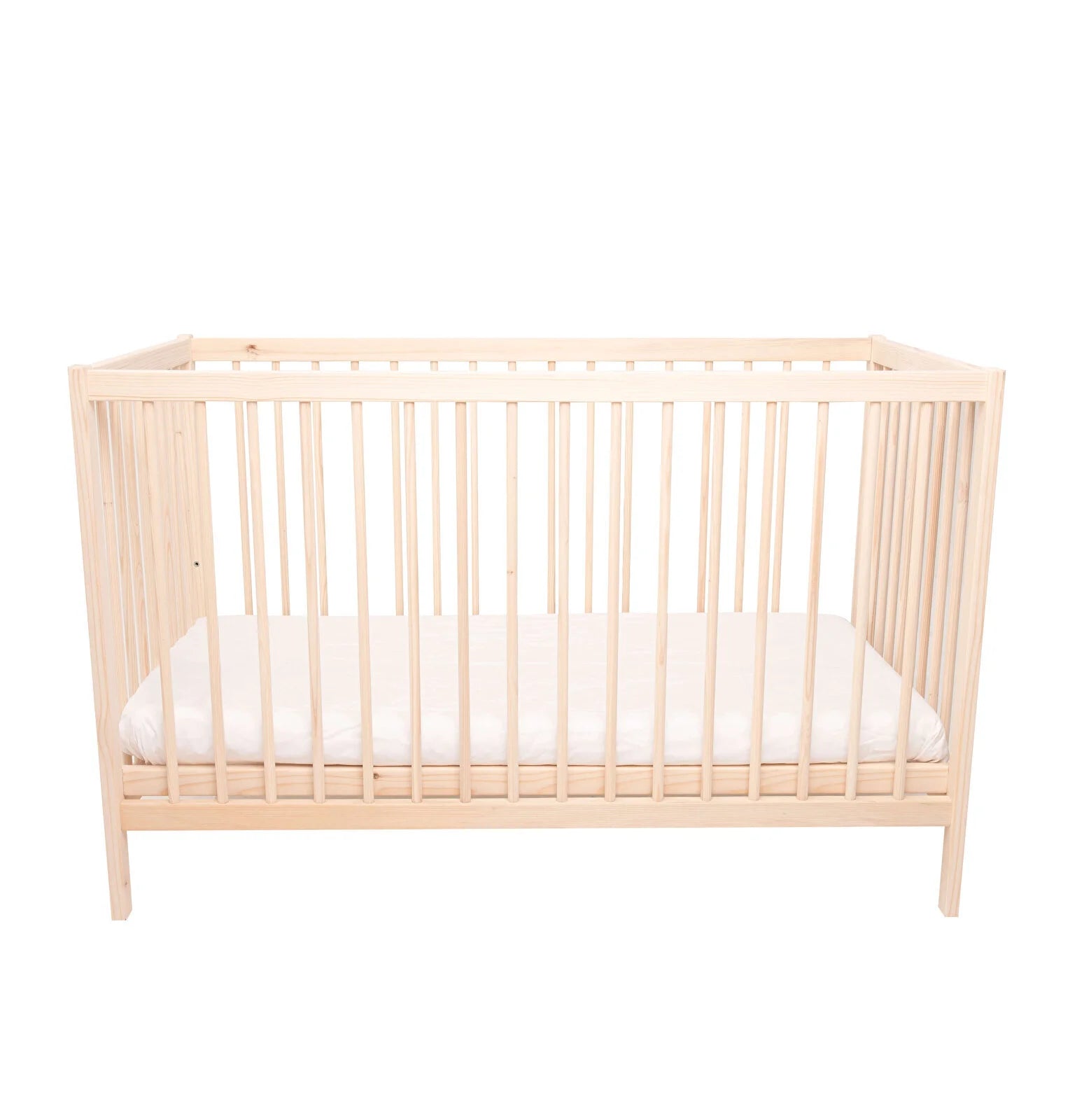Kukka Natural Wood 2 - Level Cot 60x120 cm - Kukka - ebebek
