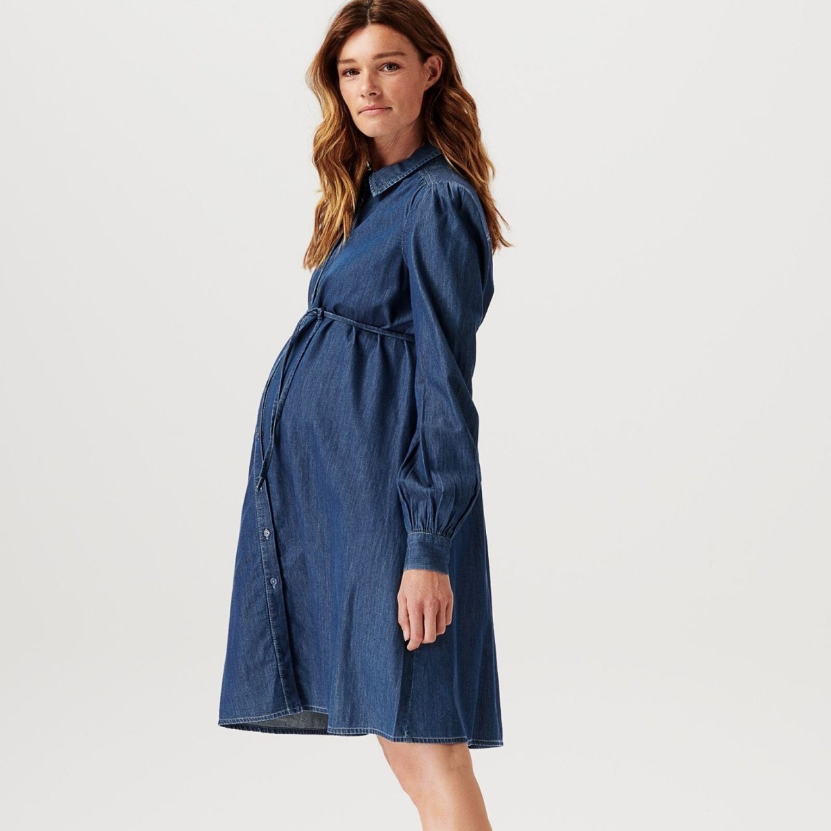 Noppies Nursing Dress Oberlin - Vintage Blue - ebebek - Black Friday