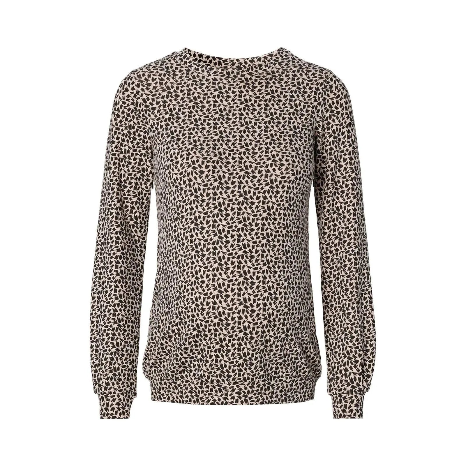 Noppies Top Roslyn Nursing Long Sleeve Allover Print - Oatmeal - ebebek - Black Friday