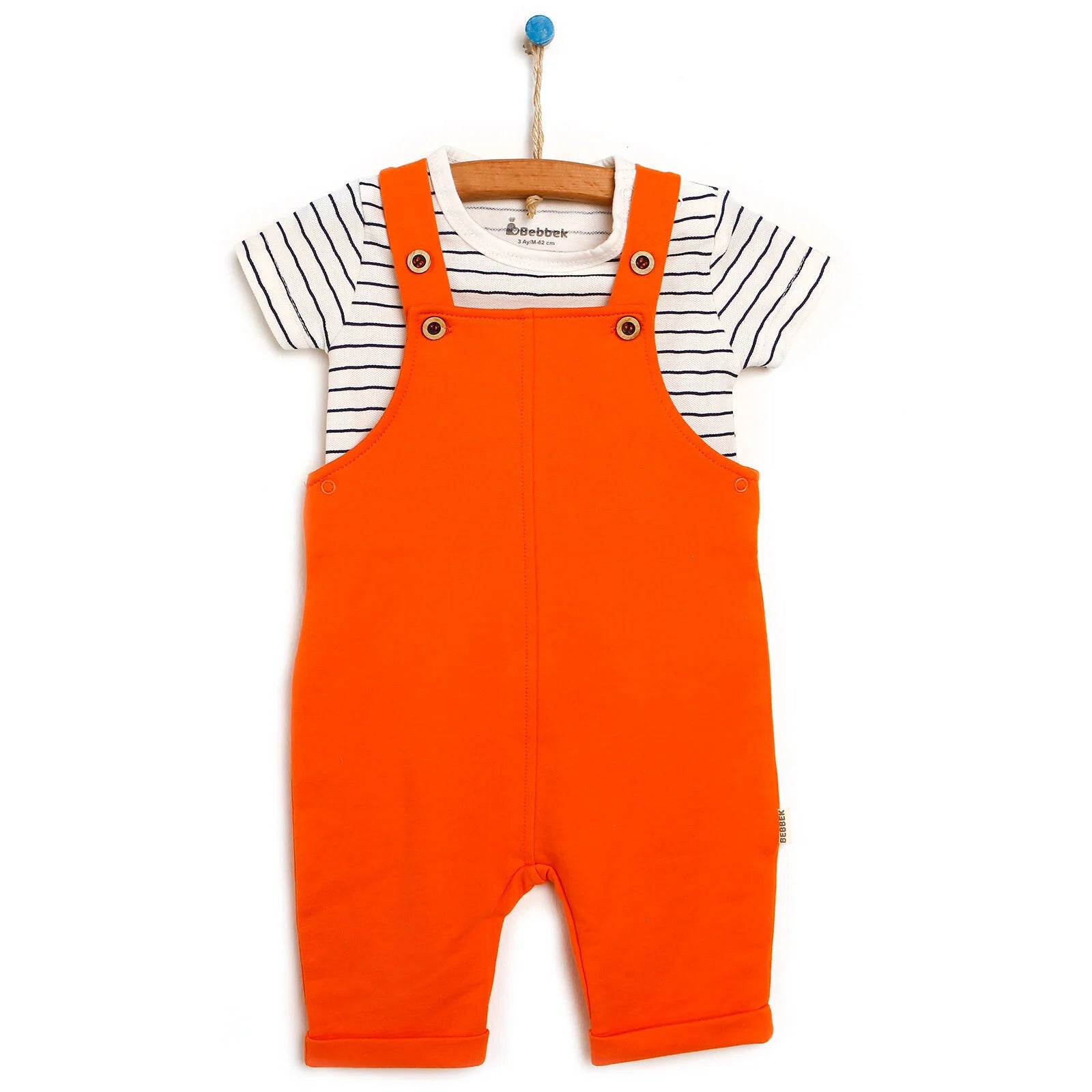 Bebbek Newborn Salling Theme Overalls - T-shirt Set - Orange - ebebek - Black Friday