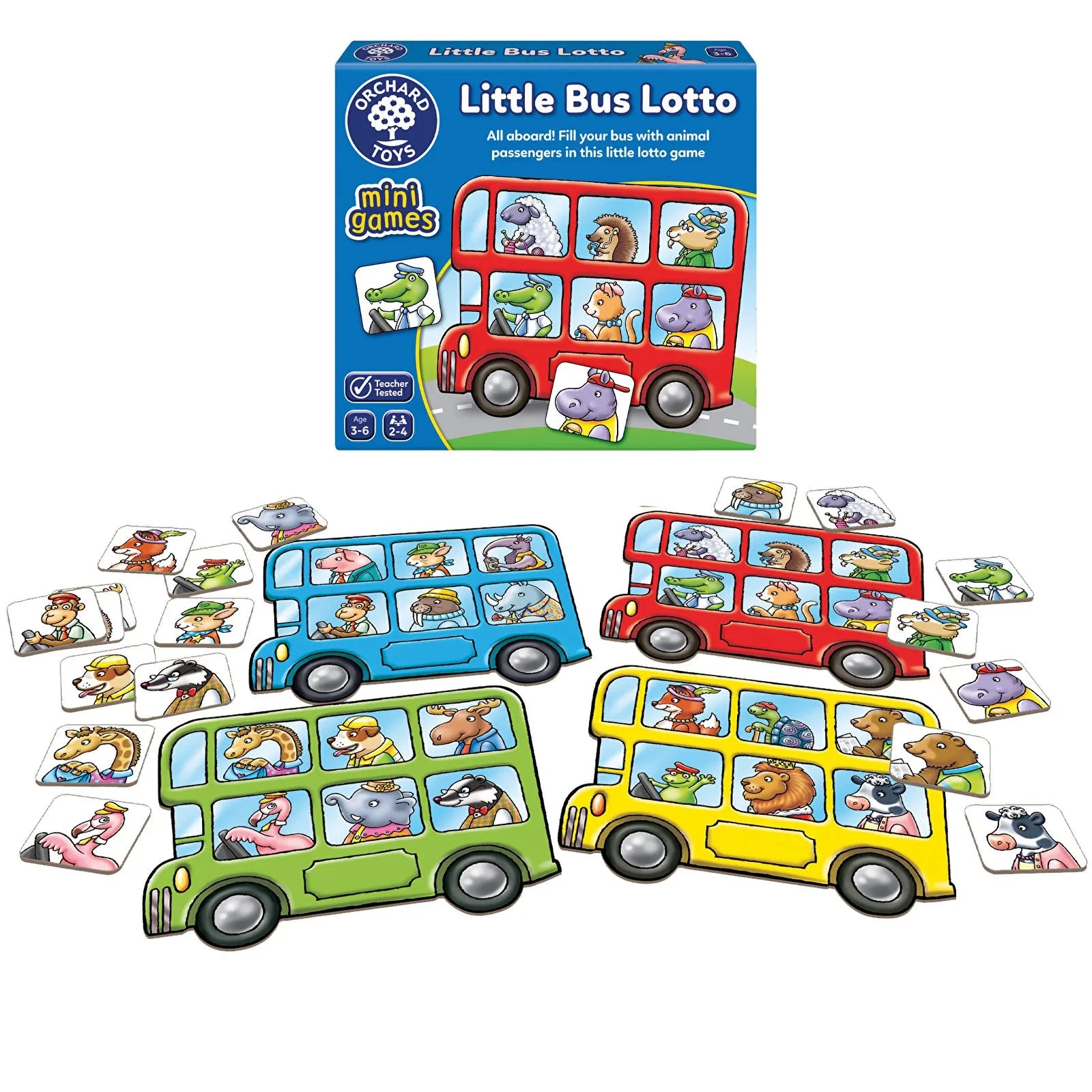 Orchard Toys Mini Games - Little Bus Lotto - ebebek - Black Friday