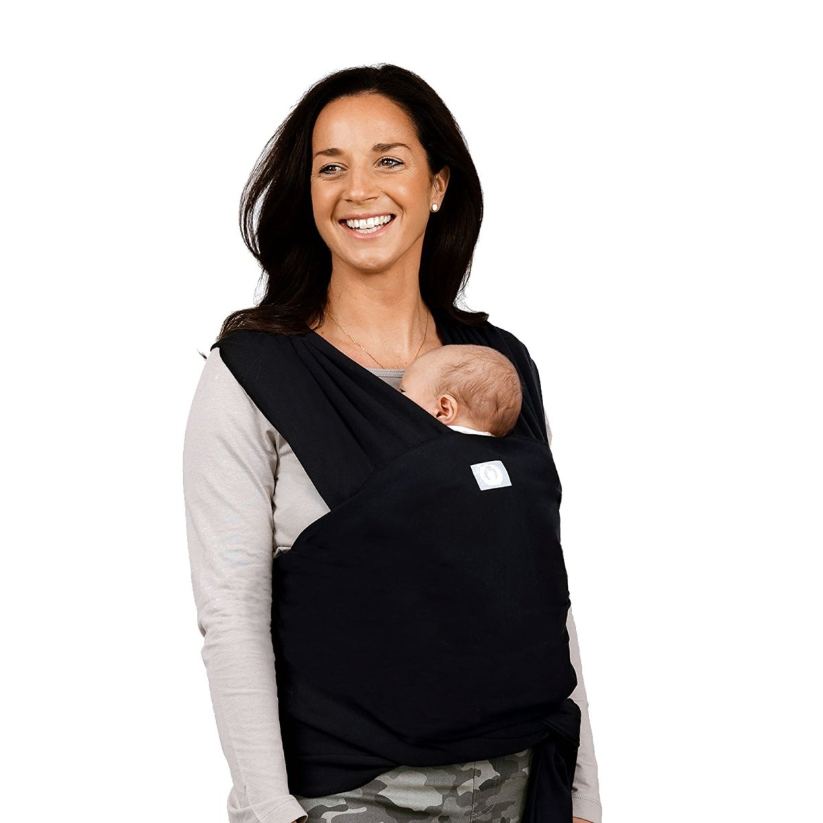 Gaia Carry Stretchy Baby Wrap Pure Tencel - Ebony - ebebek - Black Friday