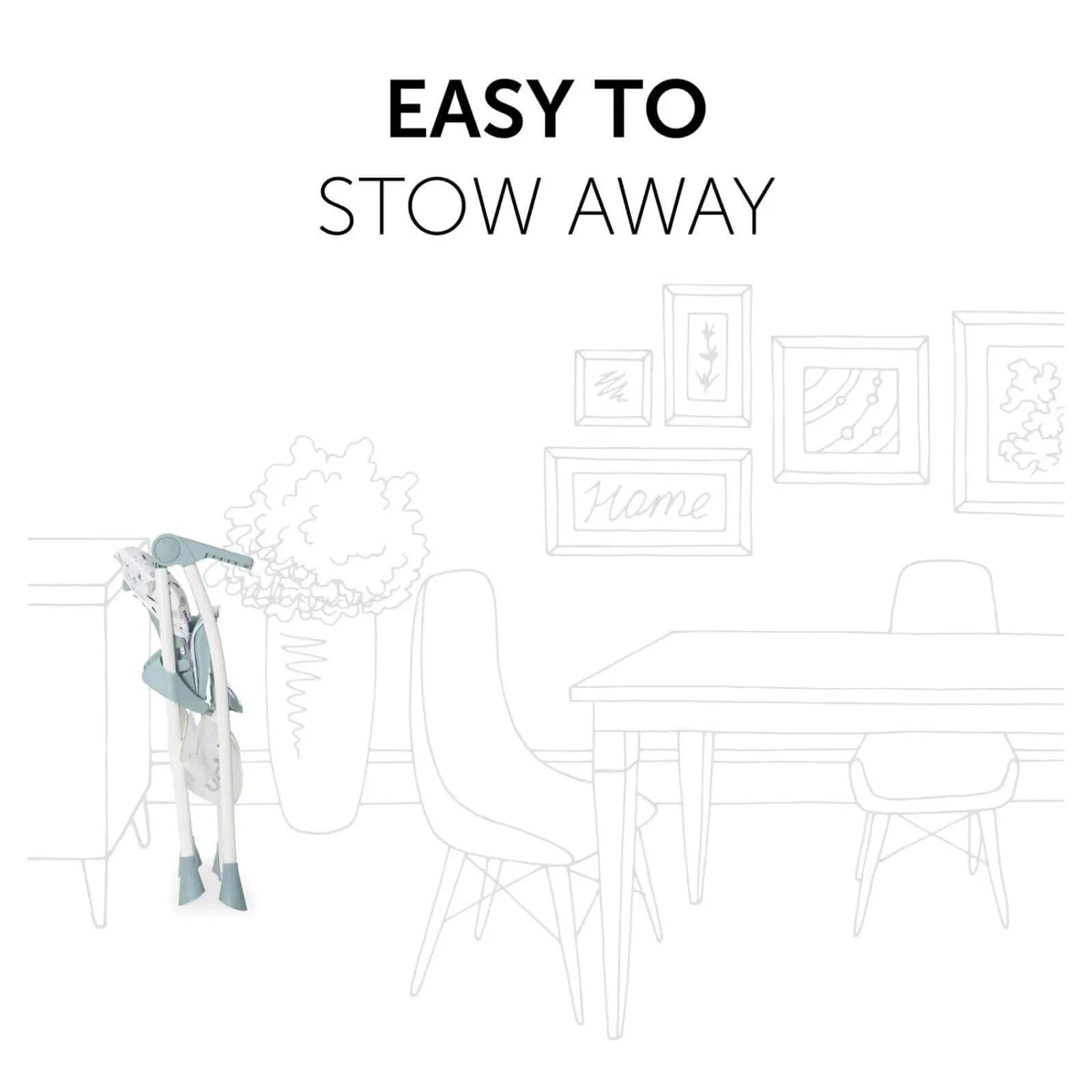 Hauck Sit N Fold Highchair - Space - ebebek - Black Friday