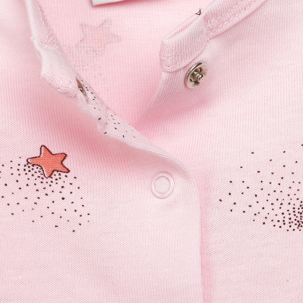 Antebies Newborn Stars Organic Footed Jumpsuit - Pink - ebebek - Black Friday