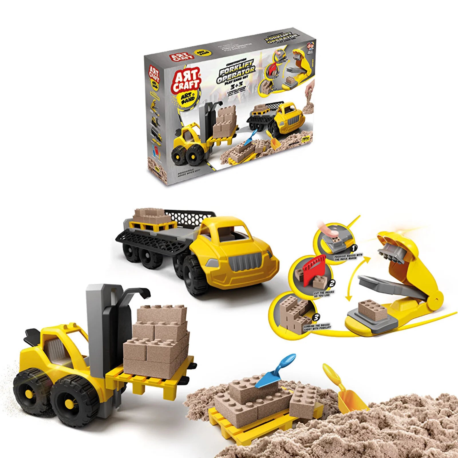 Artcraft Forklift Operator Play Sand Set 750 Gr - ebebek - Black Friday
