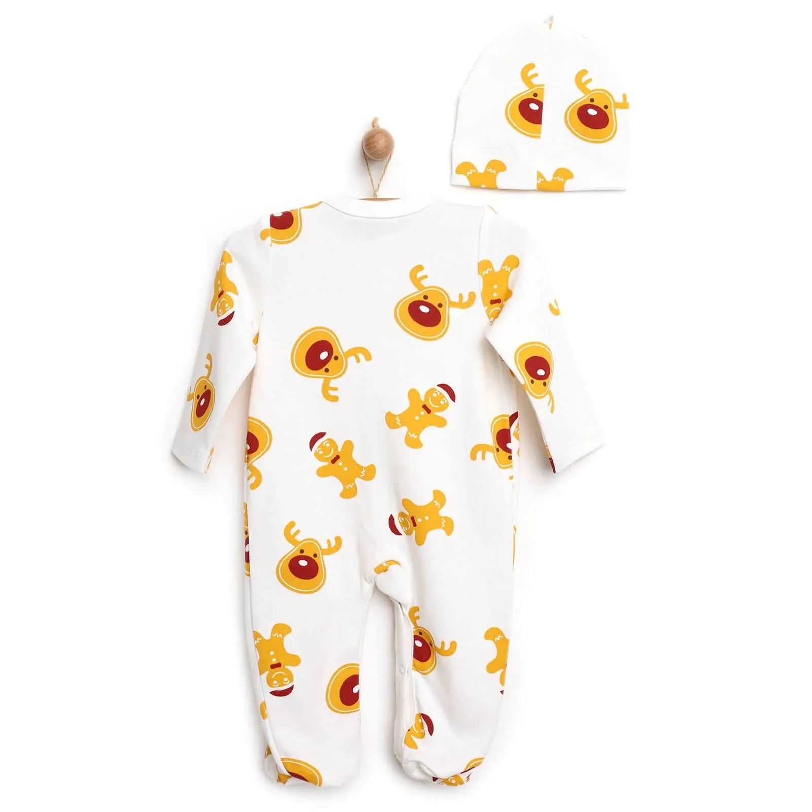 HelloBaby Footed Jumpsuit with Hat - ebebek - Black Friday