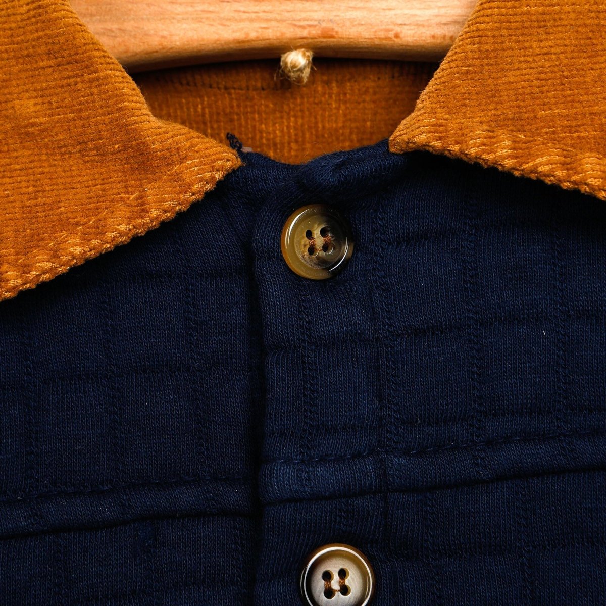 Tuffy Quilted Cardigan - Navy Blue - ebebek - Black Friday