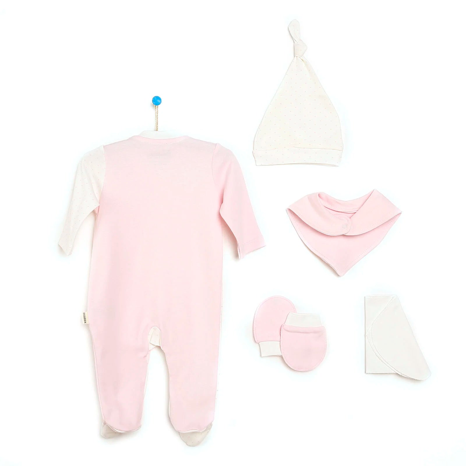 Bebbek Baby Girl 5 Pcs Newborn Starter Set - Light Pink - ebebek - Black Friday