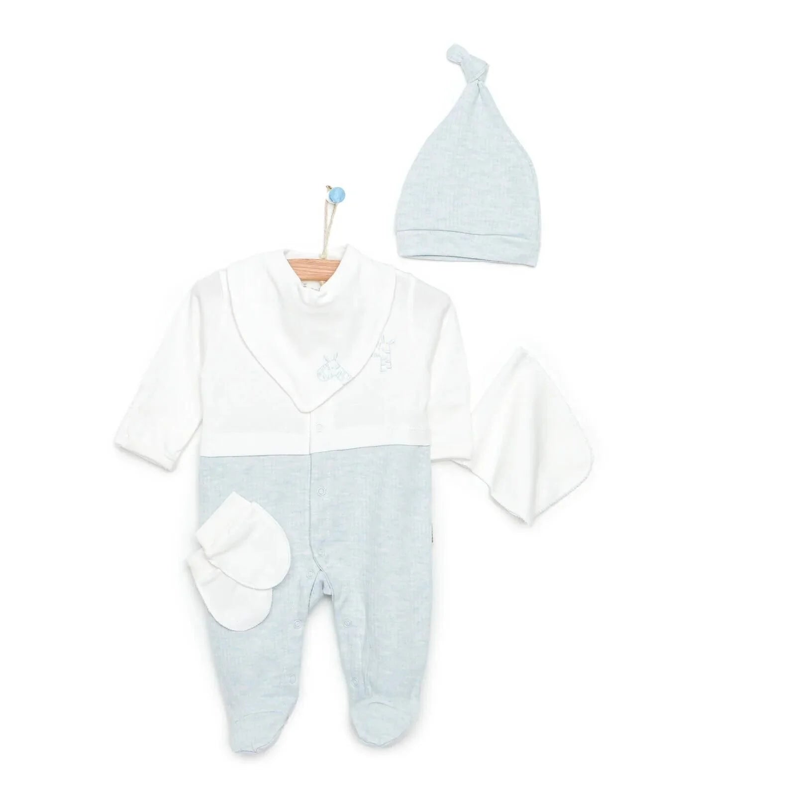 Bebbek Baby Boy 5 Pcs Newborn Starter Set - Light Blue - ebebek - Black Friday
