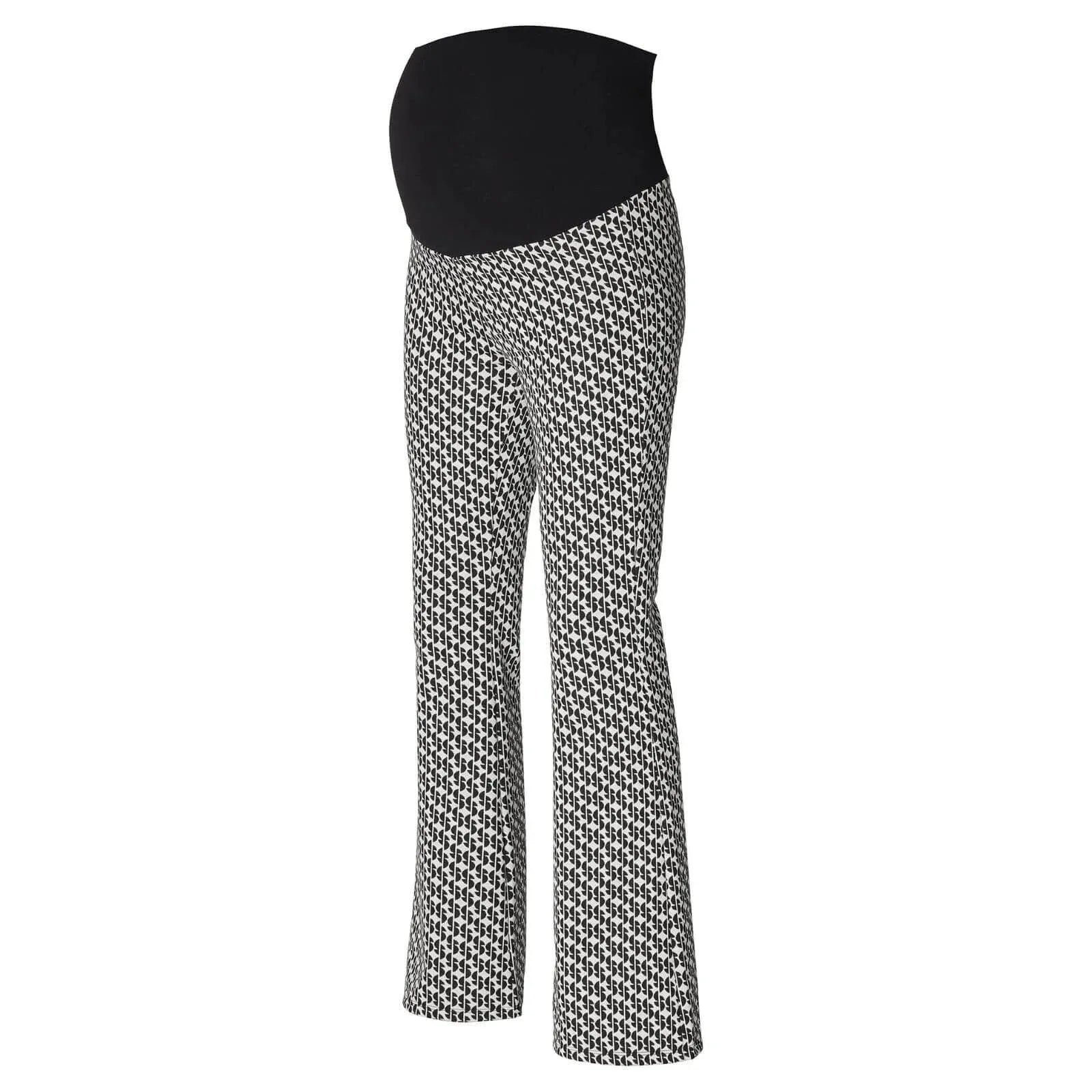 Supermom Pants Fresno over the belly flare all over print - Black - ebebek - Black Friday