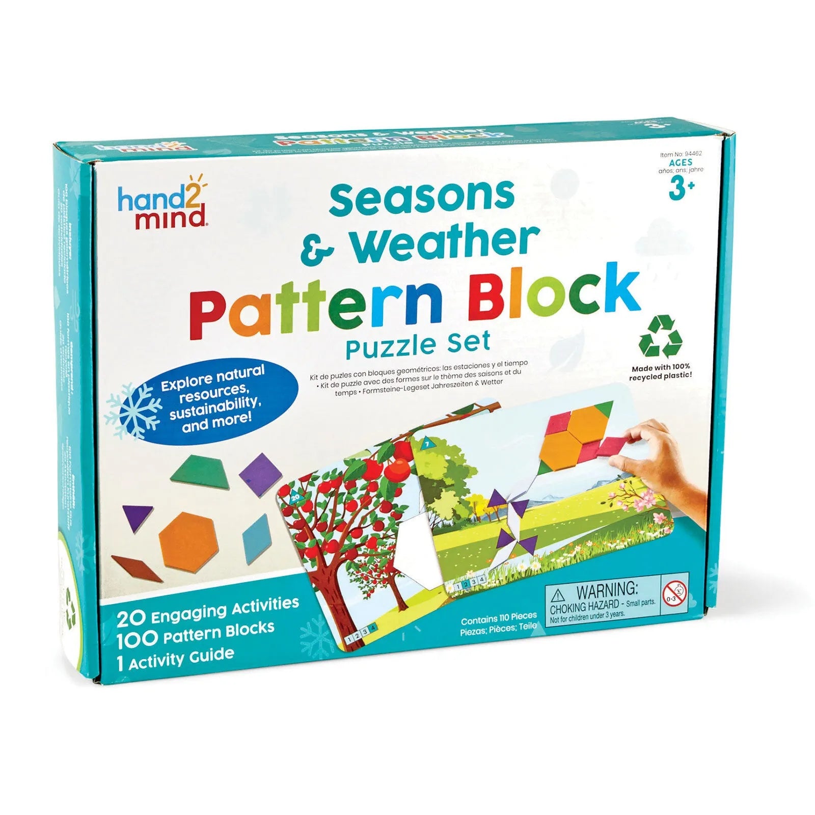 hand2Mind Seasons & Weather Pattern Block Puzzle Set - ebebek - Black Friday