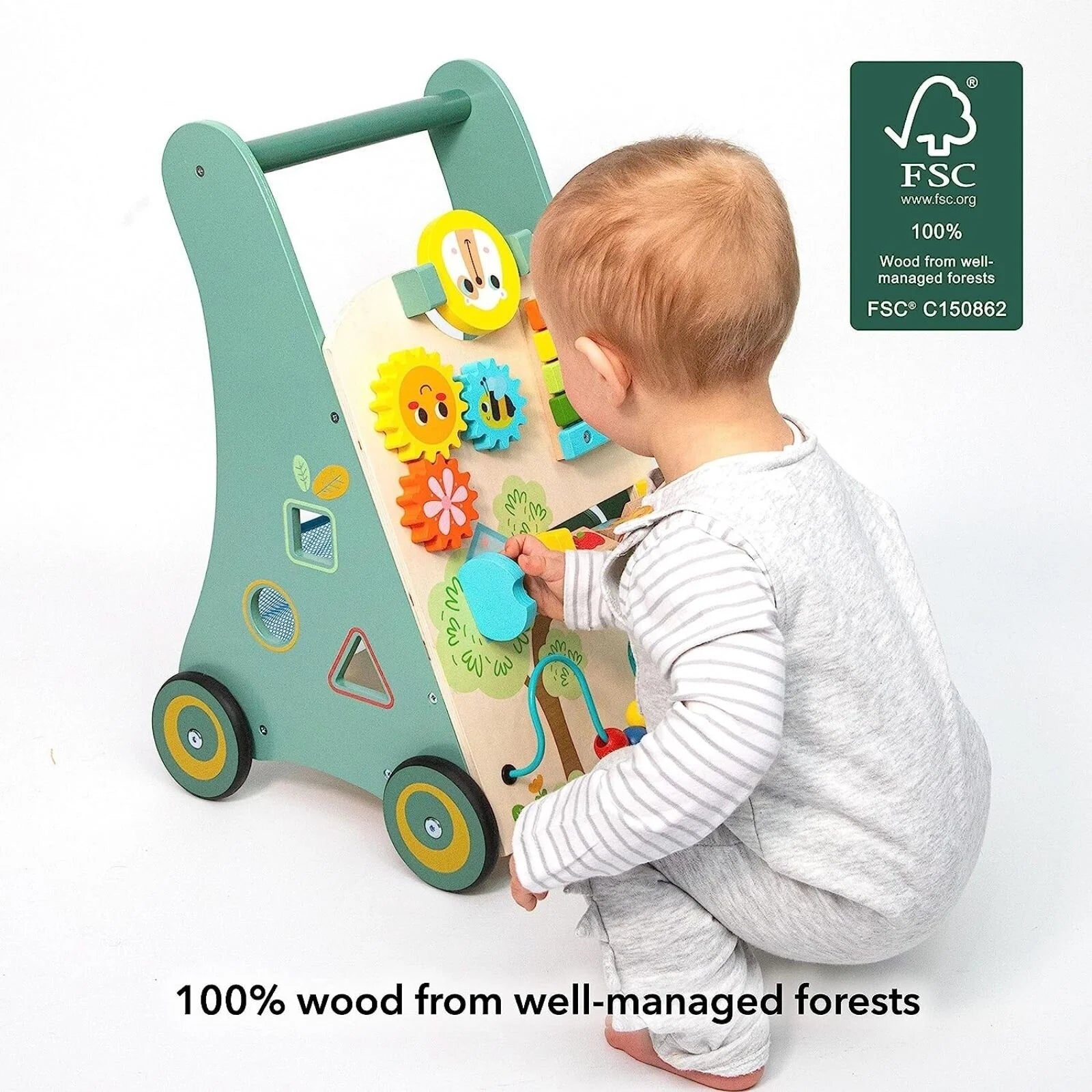 Nuby Wooden Walker - ebebek - Black Friday