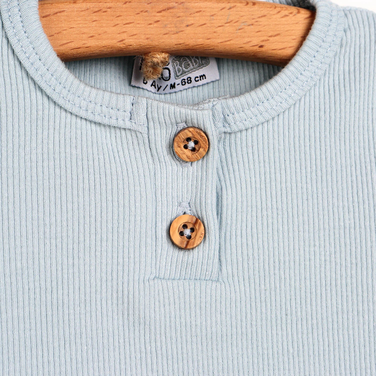 HelloBaby Basic 2 Piece Short Sleeve Short Overalls - Blue - ebebek - Black Friday