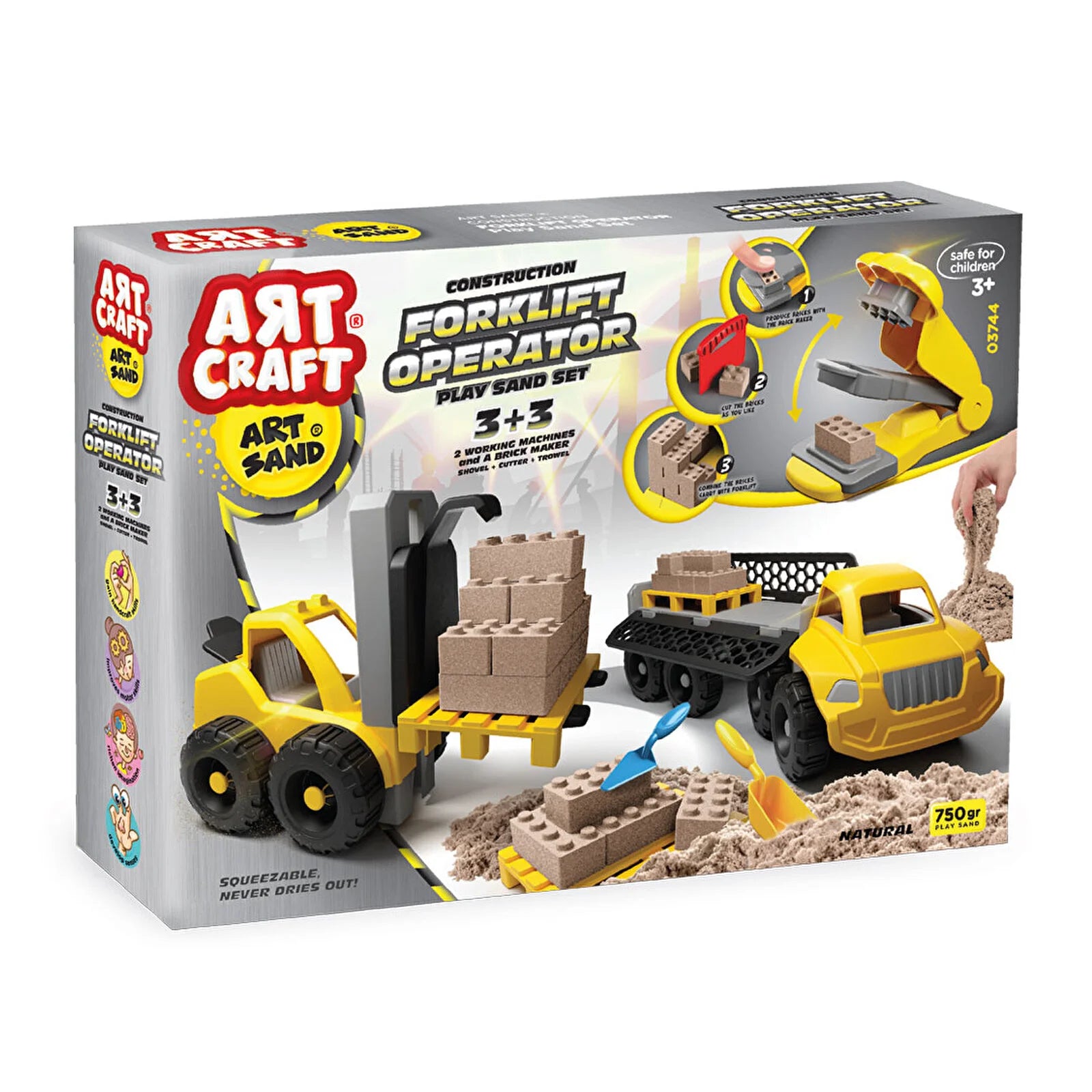 Artcraft Forklift Operator Play Sand Set 750 Gr - ebebek - Black Friday