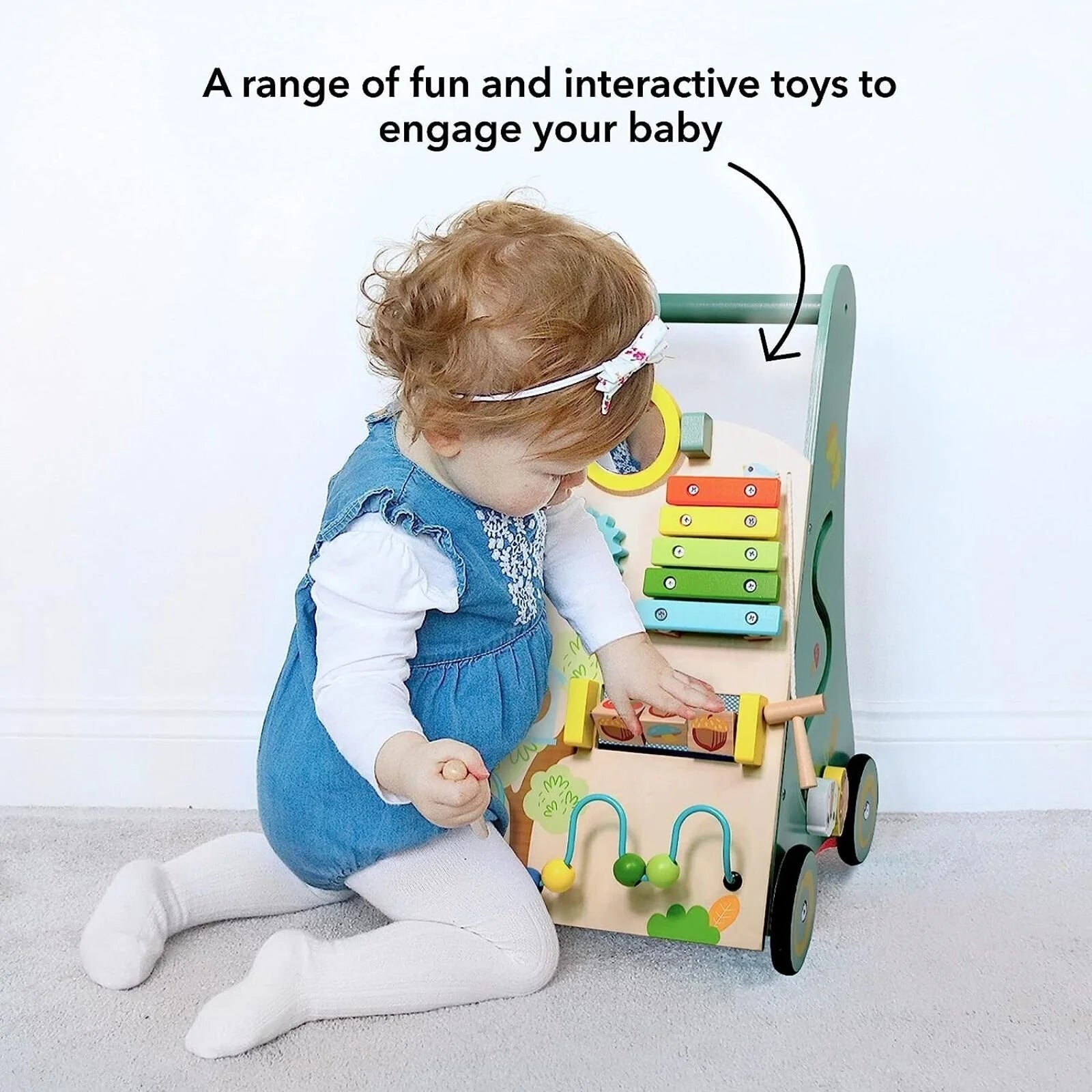 Nuby Wooden Walker - ebebek - Black Friday