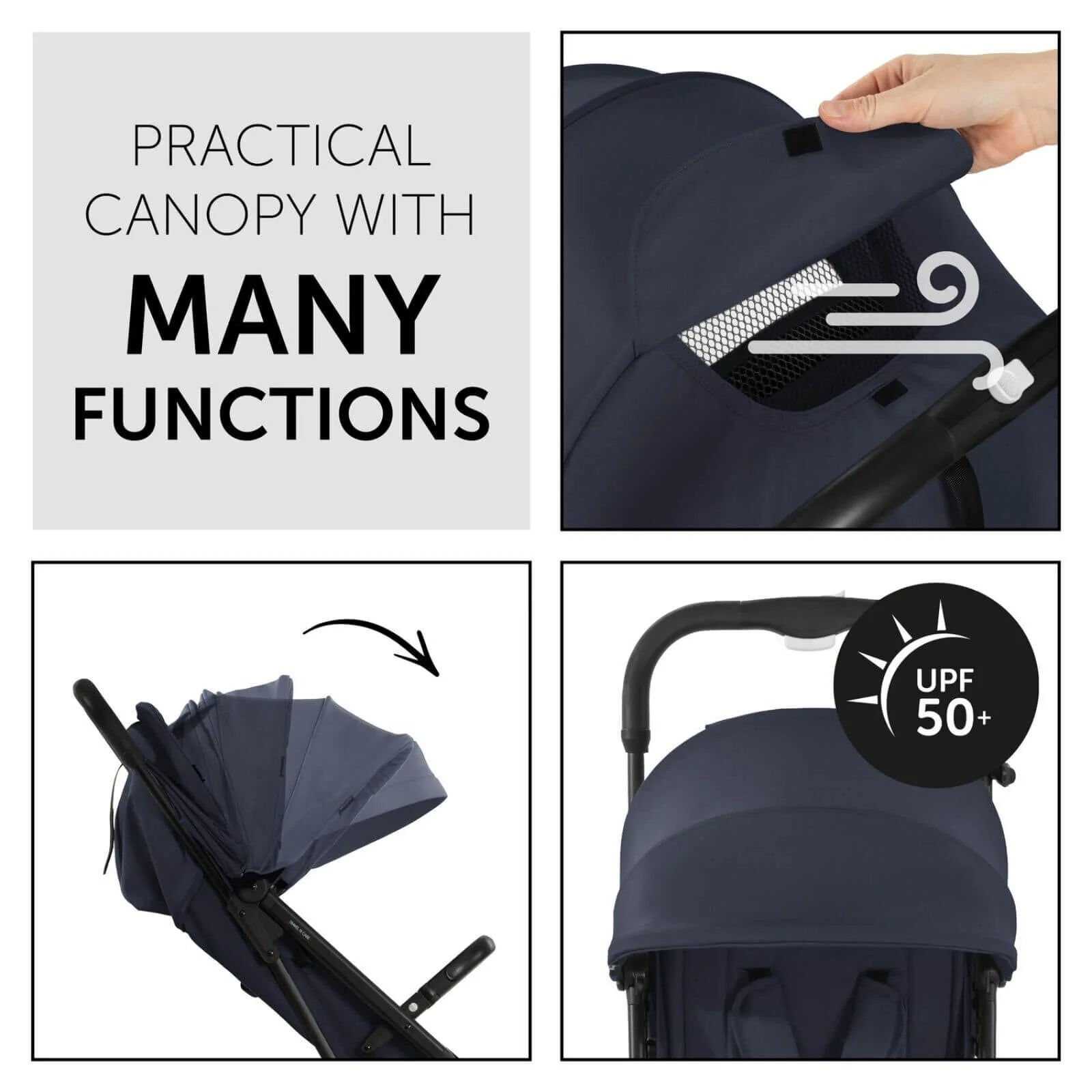 Hauck Travel N Care Pushchair - Navy Blue - ebebek - Black Friday