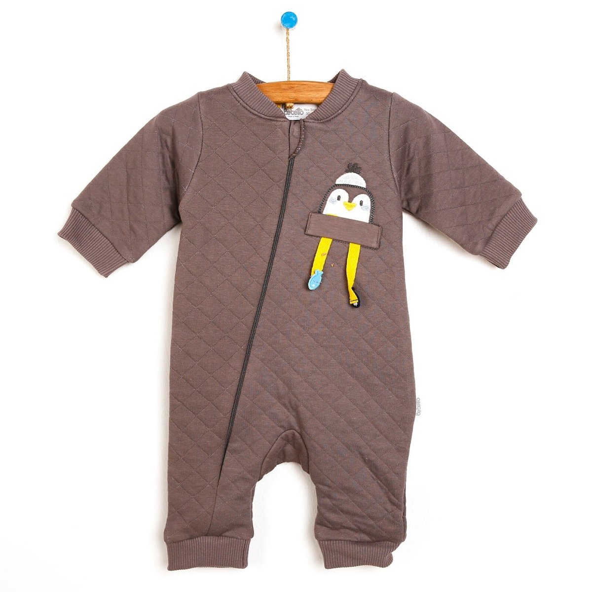 Bebetto Penguin Jumpsuit - Grey - ebebek - Black Friday