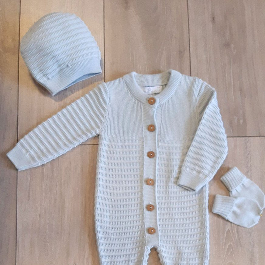 Beau Kid Baby Knitted 4 Piece Set - Sky Blue - ebebek - Black Friday