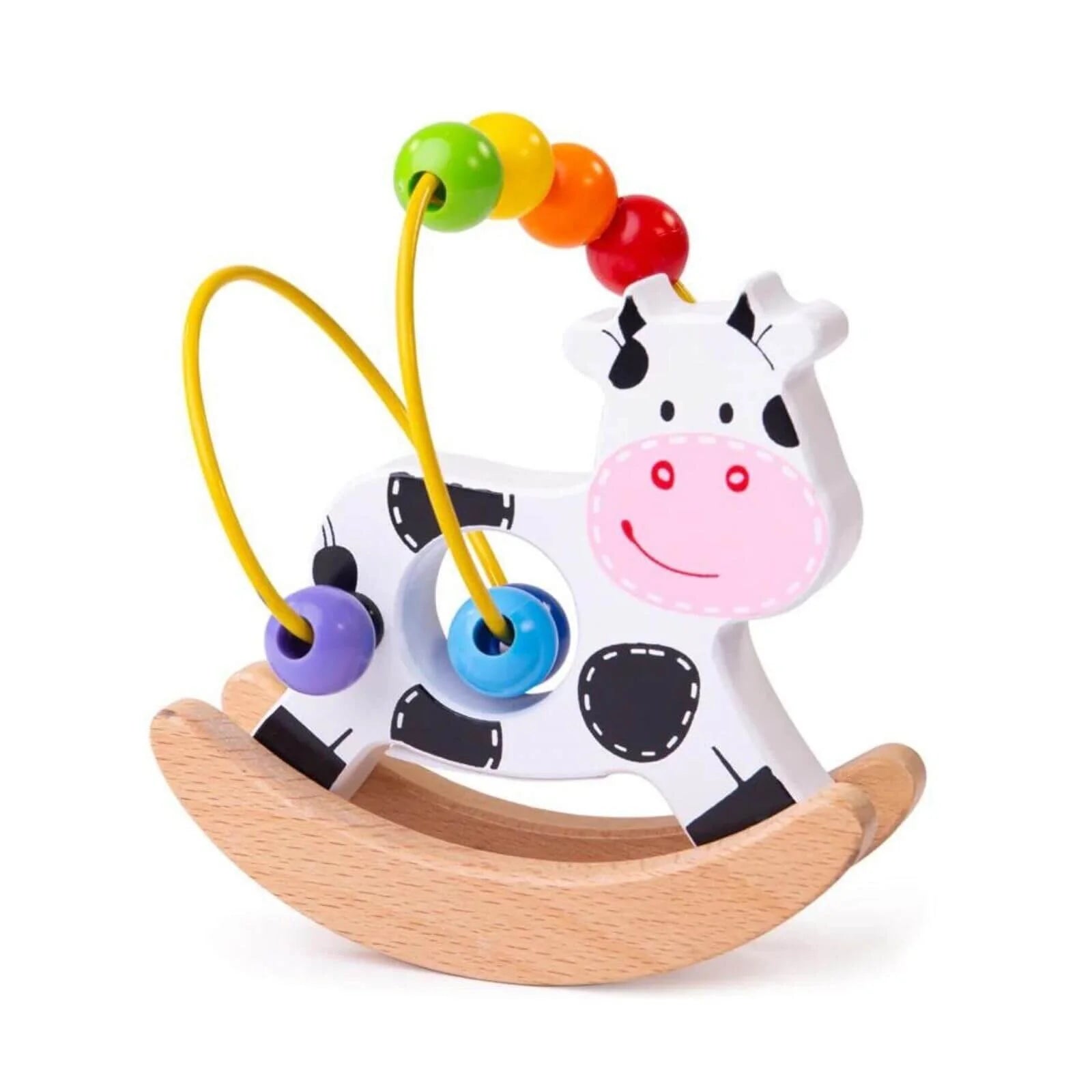 Bigjigs Toys Rocking Bead Frame Cow - ebebek - Black Friday