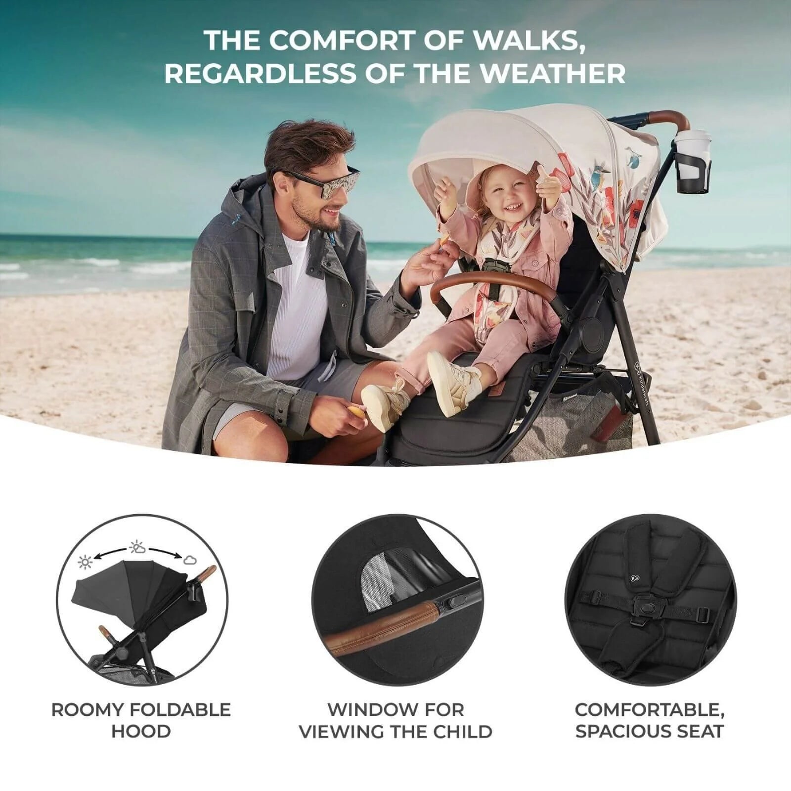 Kinderkraft Grande Plus Baby Stroller - Black - ebebek - Black Friday