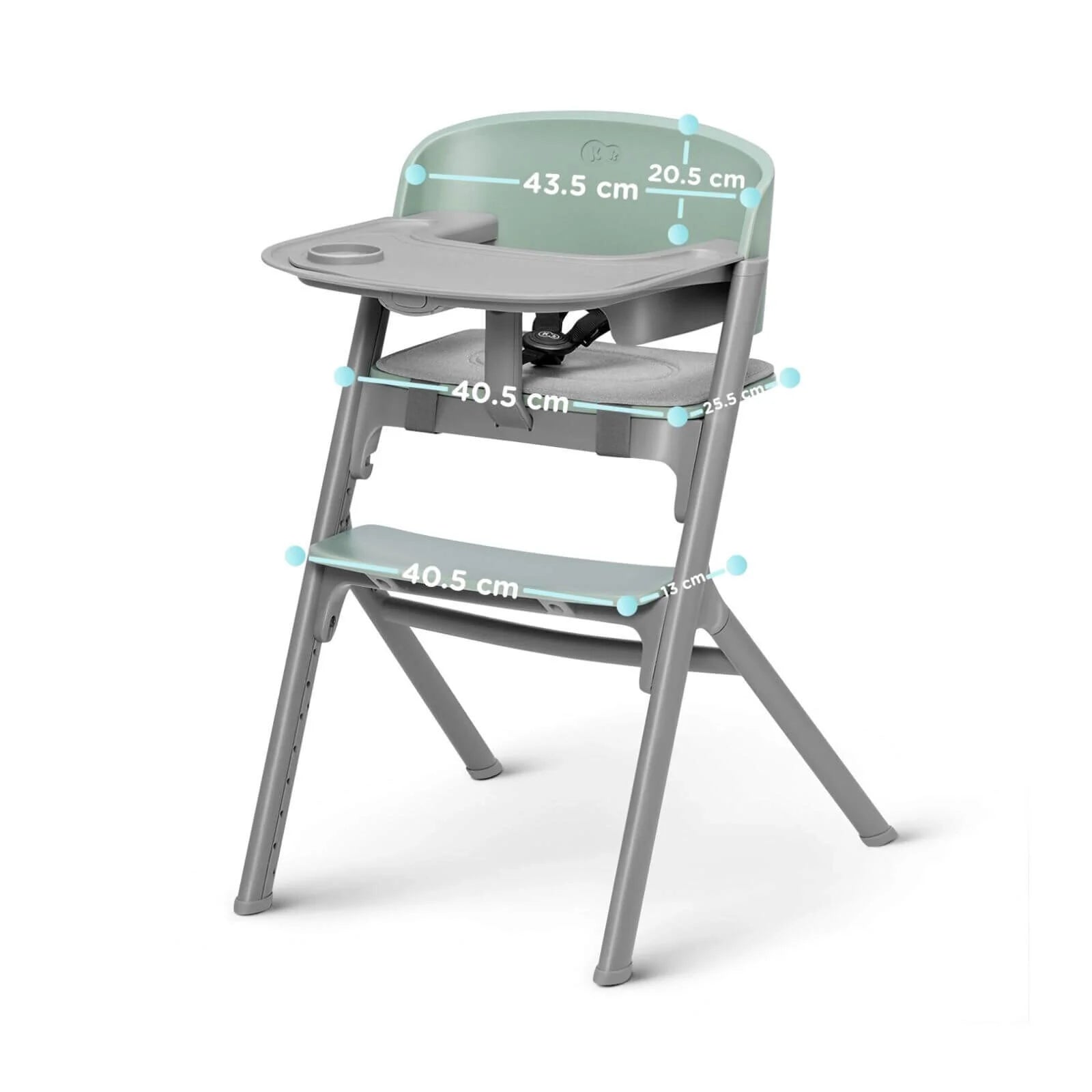 Kinderkraft Livy Highchair with Tray - Olive Green - Kinderkraft - ebebek