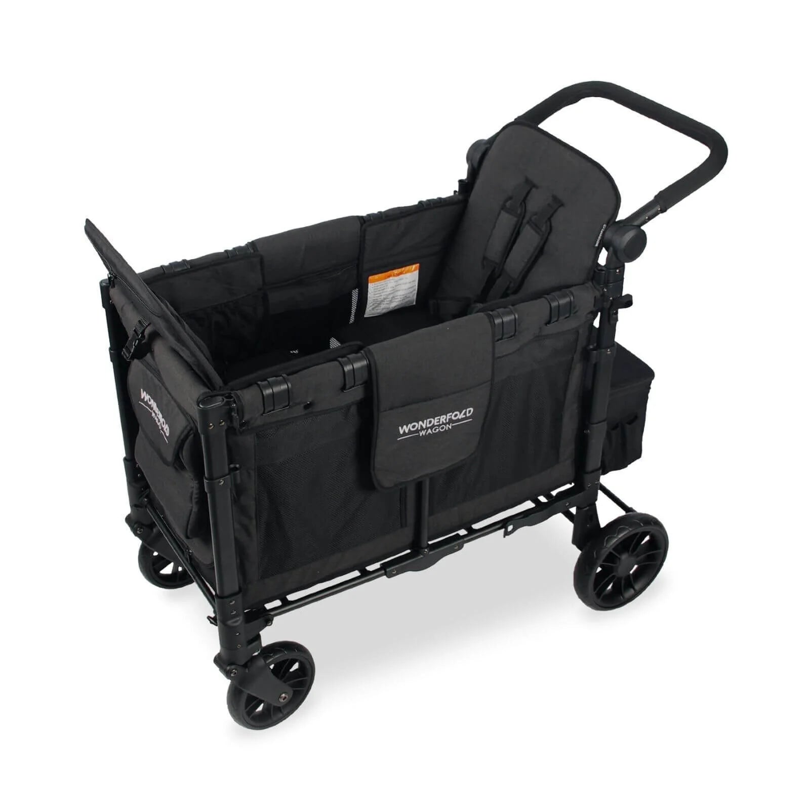 Wonderfold W2 Elite Double Stroller Wagon - Volcanic Black - ebebek - Black Friday