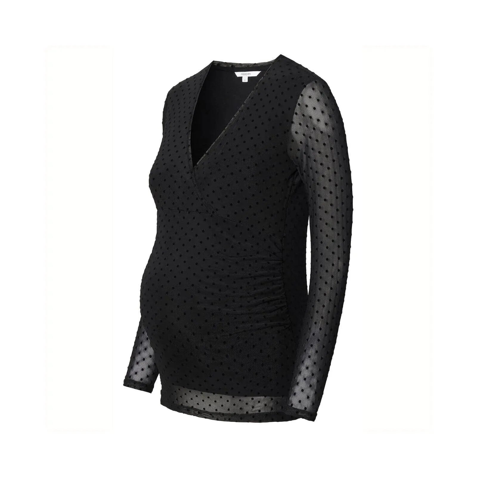 Noppies Top Olean Nursing Long Sleeve Allover Print - Black - ebebek - Black Friday