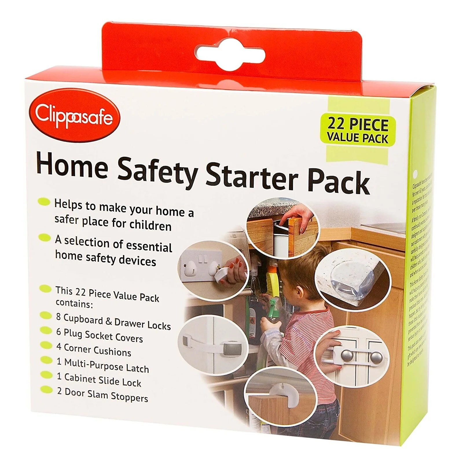 Clippasafe Home Safety Starter Pack 22 pcs - ebebek - Black Friday