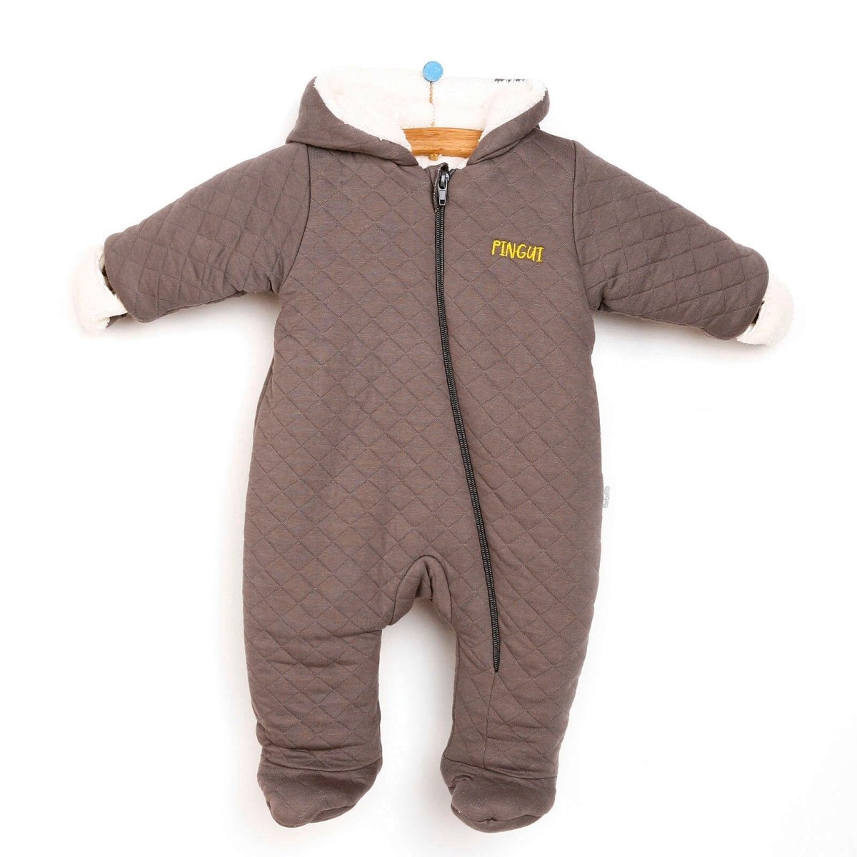 Bebetto Welsoft Footed Jumpsuit - Grey - ebebek - Black Friday
