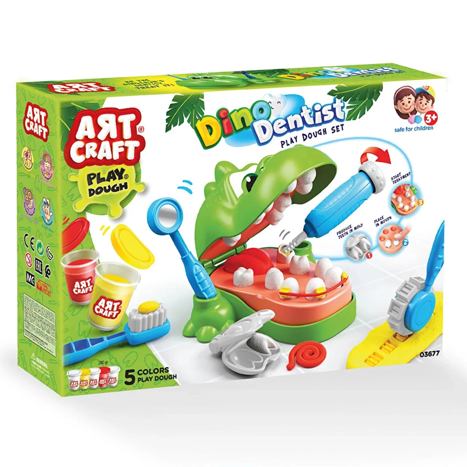 Artcraft Dino Dentist Play Dough Set - ebebek - Black Friday
