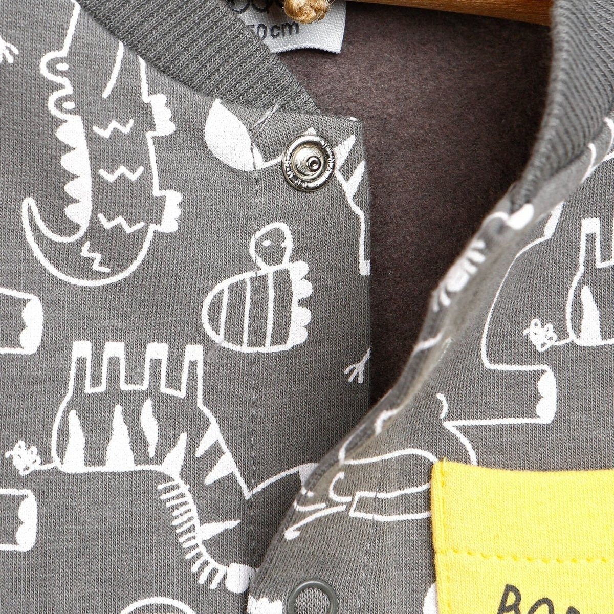 For My Baby Newborn Wild Jumpsuit - Dark Grey - ebebek - Black Friday