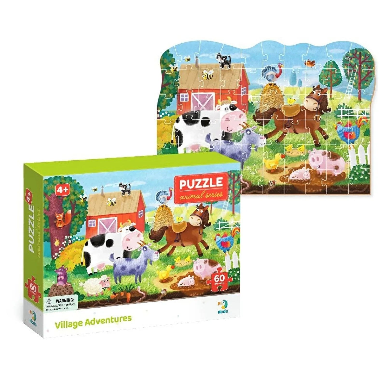 Dodo Puzzle Village Adventures 60 pcs - ebebek - Black Friday