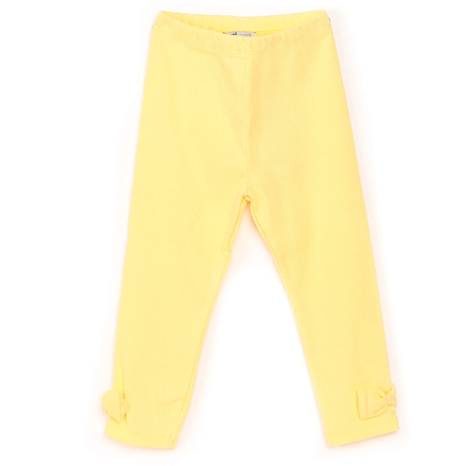 HelloBaby Basic Baby Girl Bow Leggings - Yellow - ebebek - Black Friday