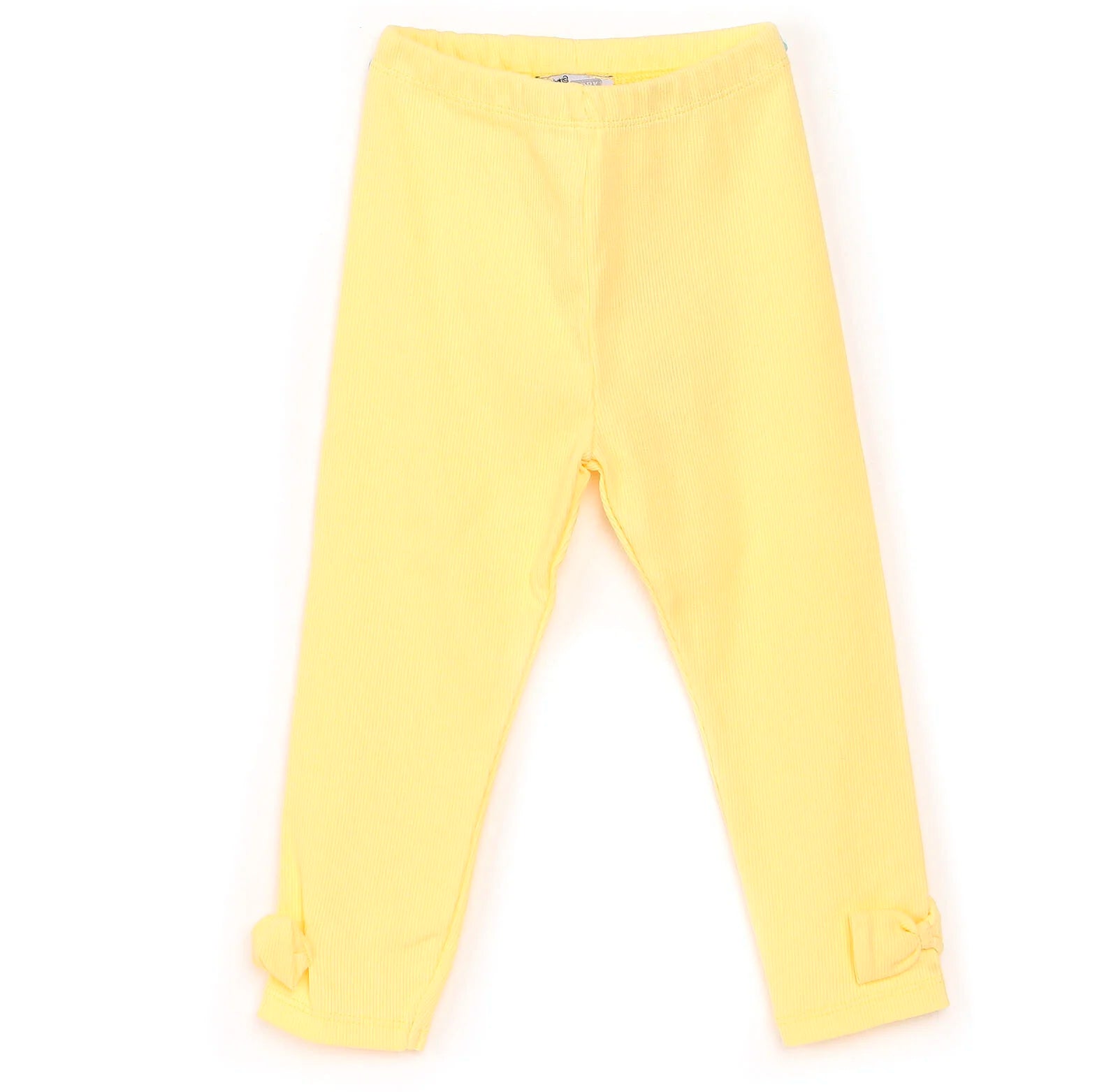 HelloBaby Basic Baby Girl Bow Leggings - Yellow - ebebek - Black Friday
