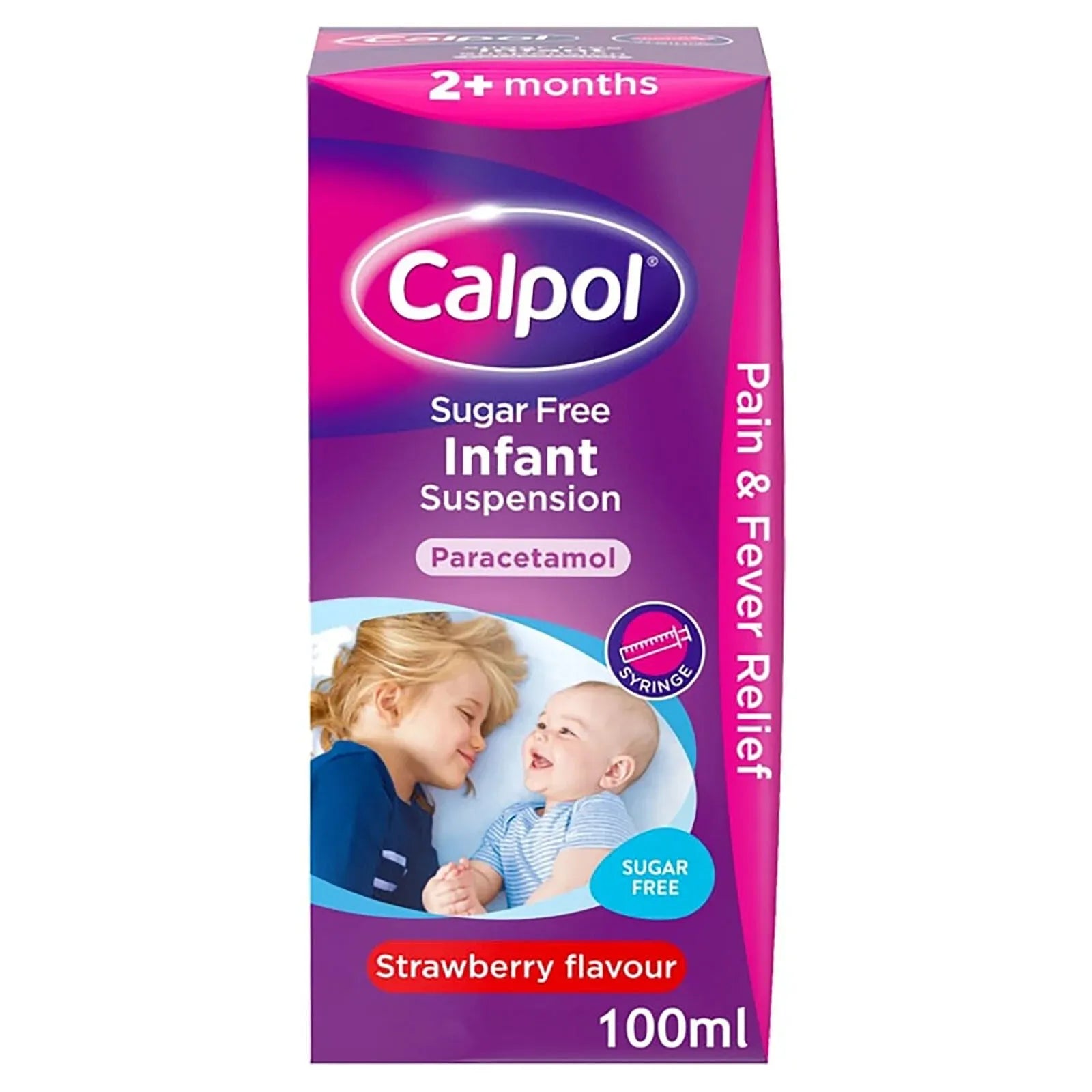 Calpol Sugar Free Infant Suspension Paracetamol Strawberry Flavour 100ml - ebebek - Black Friday