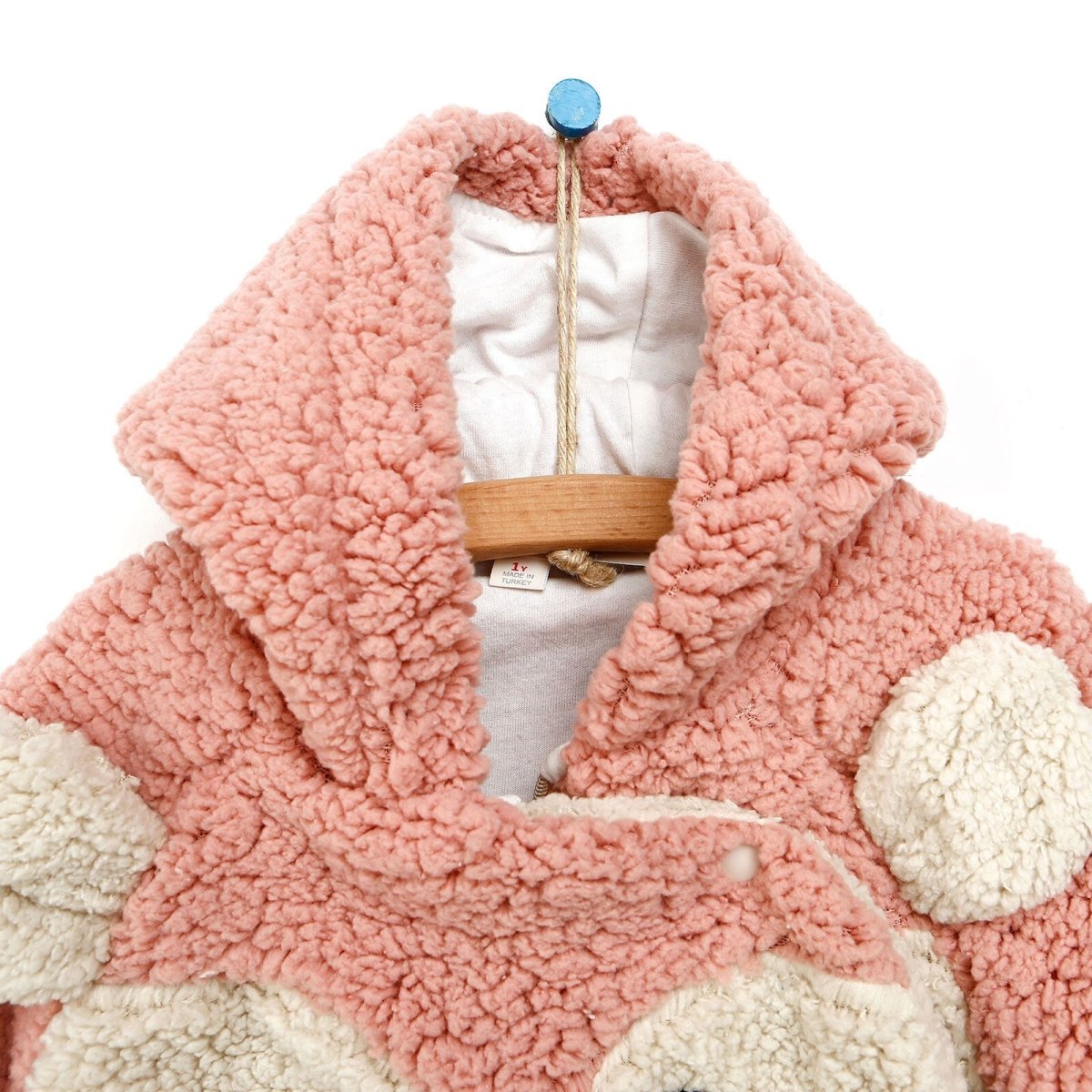 Midimod Newborn Deer Figure Welsoft Footed Jumpsuit - Light Rose - ebebek - Black Friday